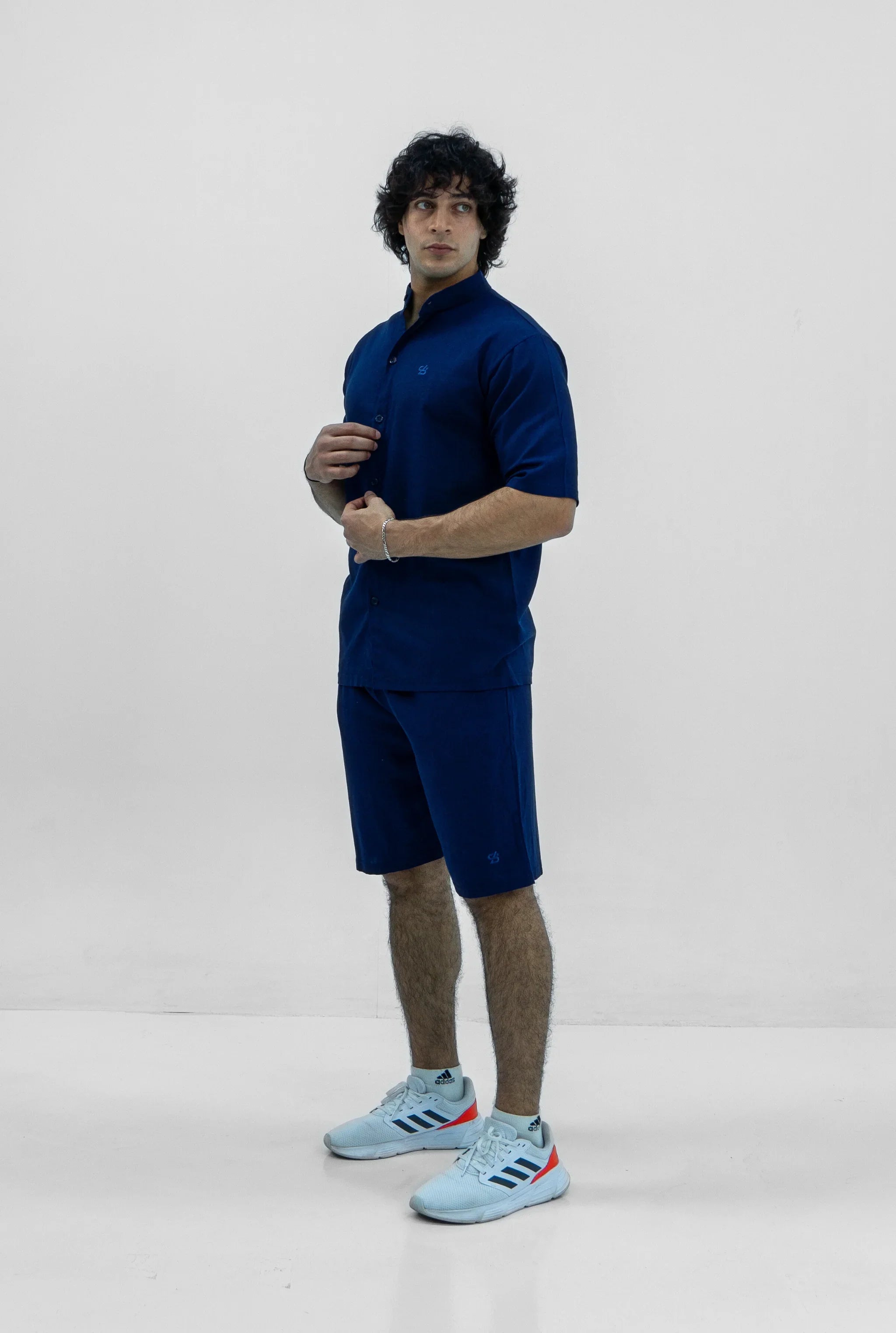 Men S25 Linen Shirt & Shorts Set