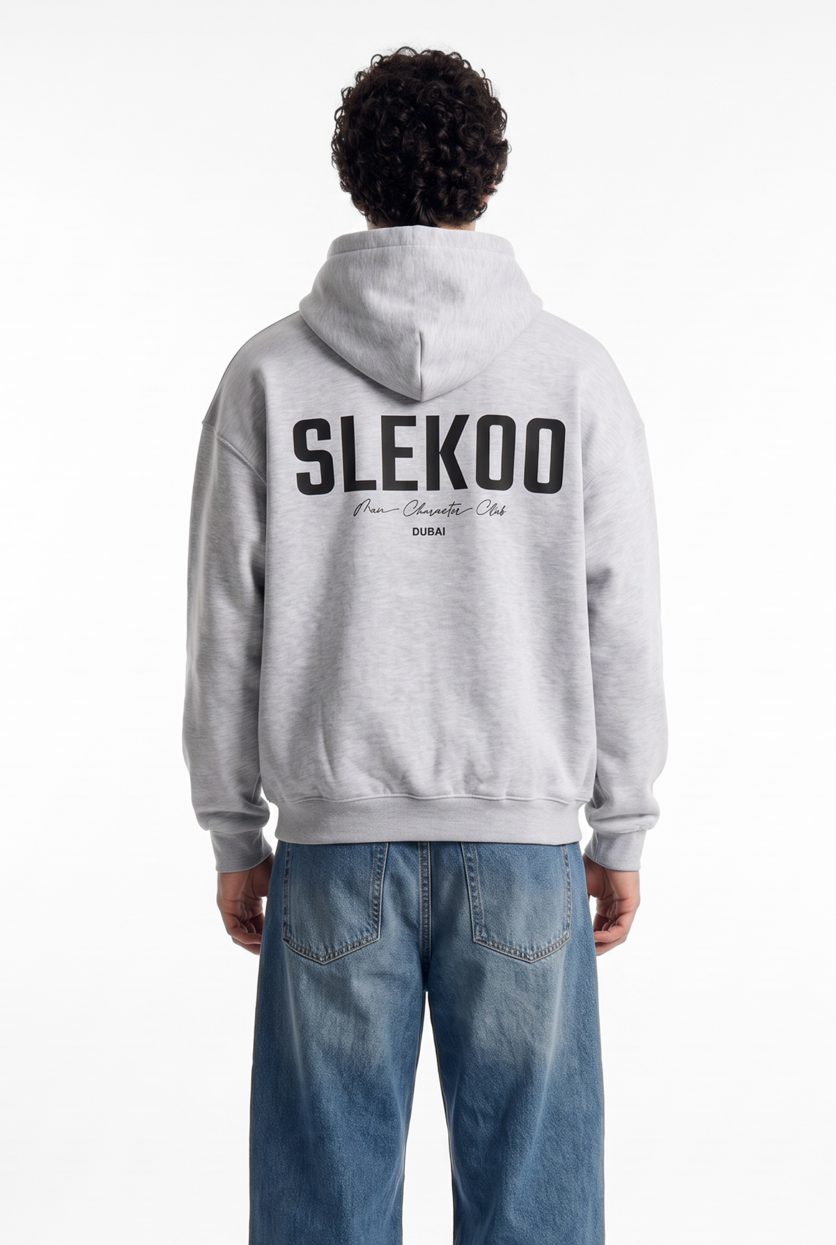 Unisex Mesh Grey Oversize 2 Way Zipper Hoodie