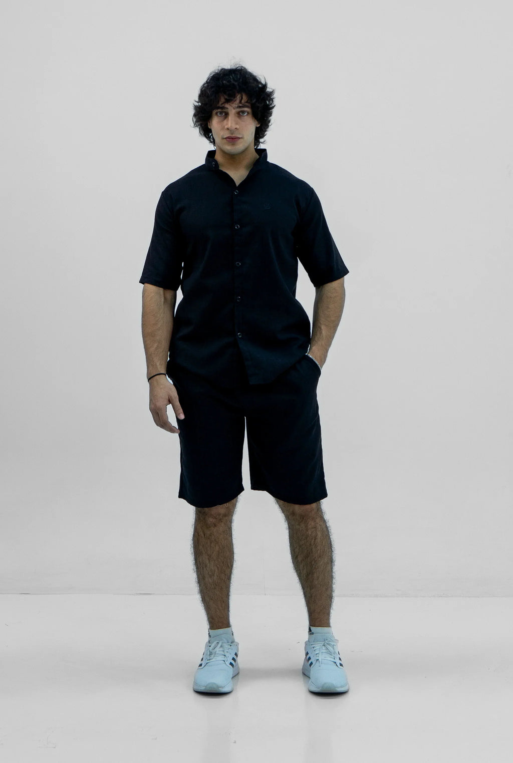 Men S25 Linen Shirt & Shorts Set