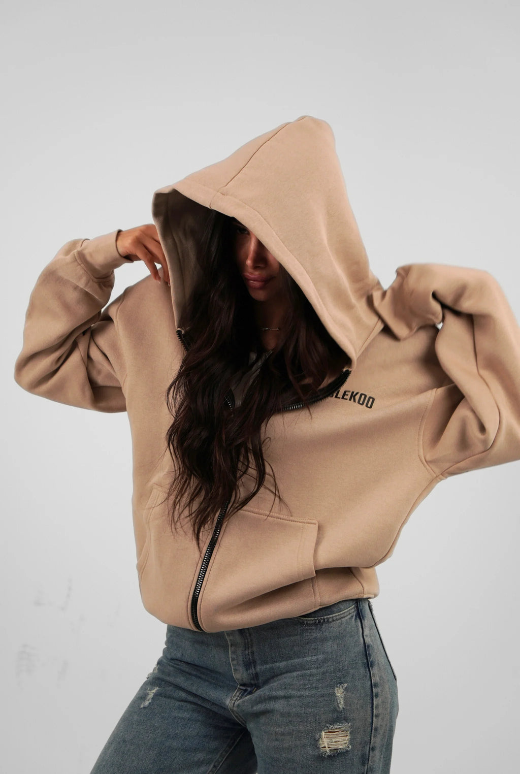 Unisex Signature Oversize Zipper Hoodie