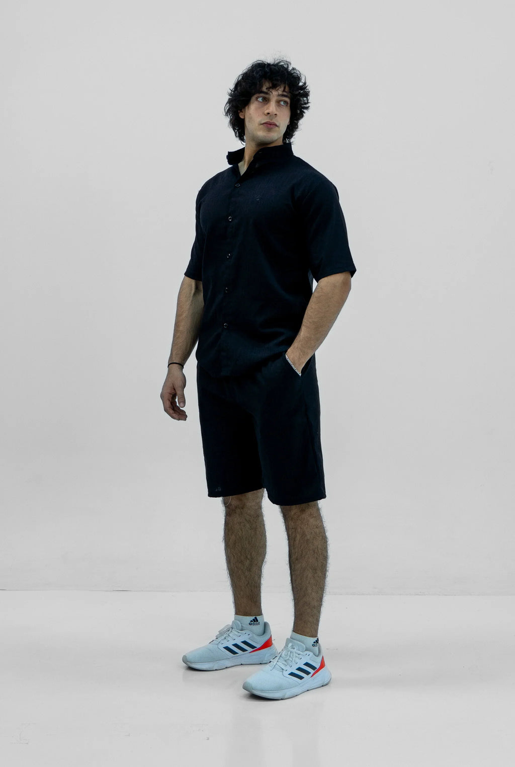 Men S25 Linen Shirt & Shorts Set