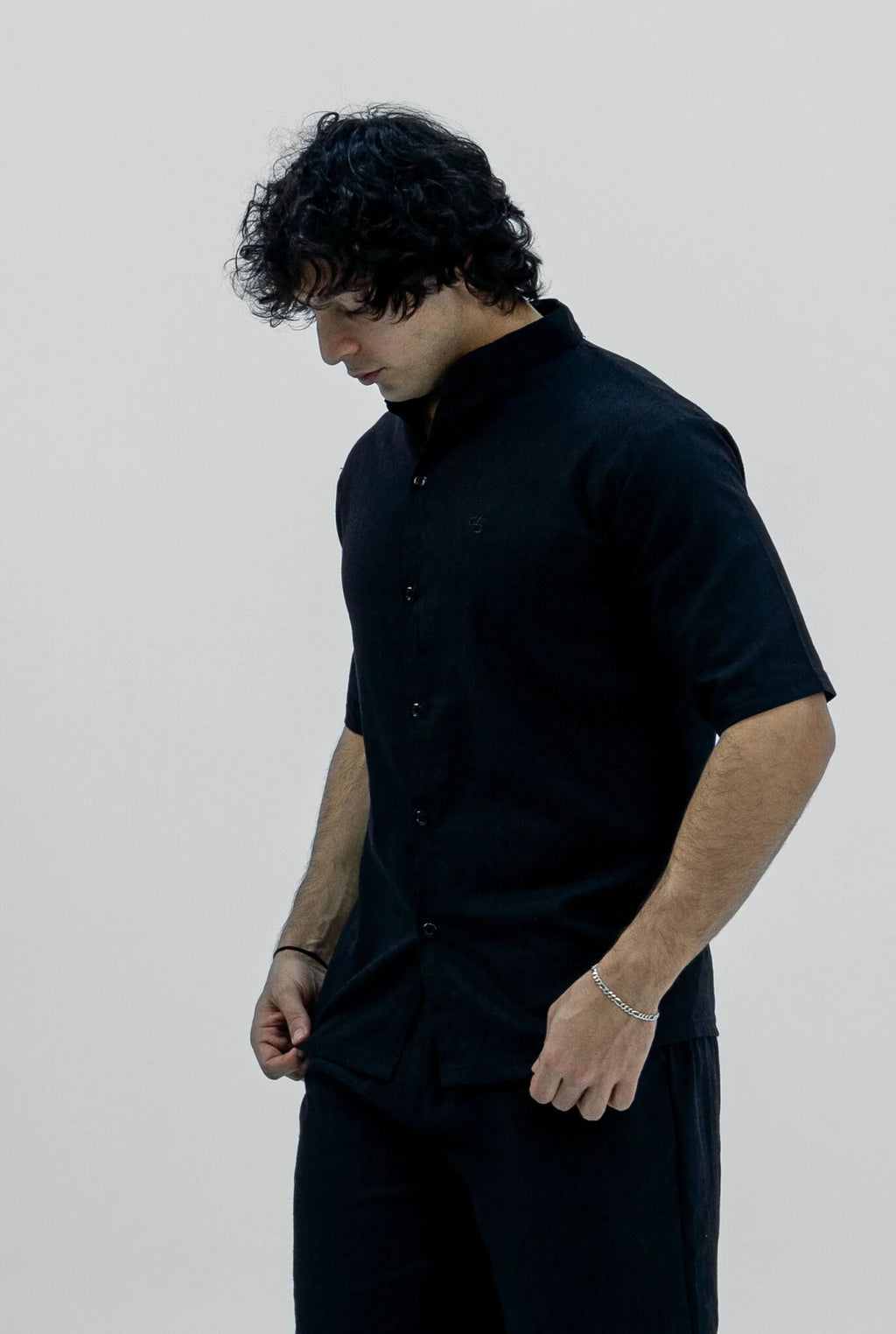 Men S25 Linen Shirt & Shorts Set