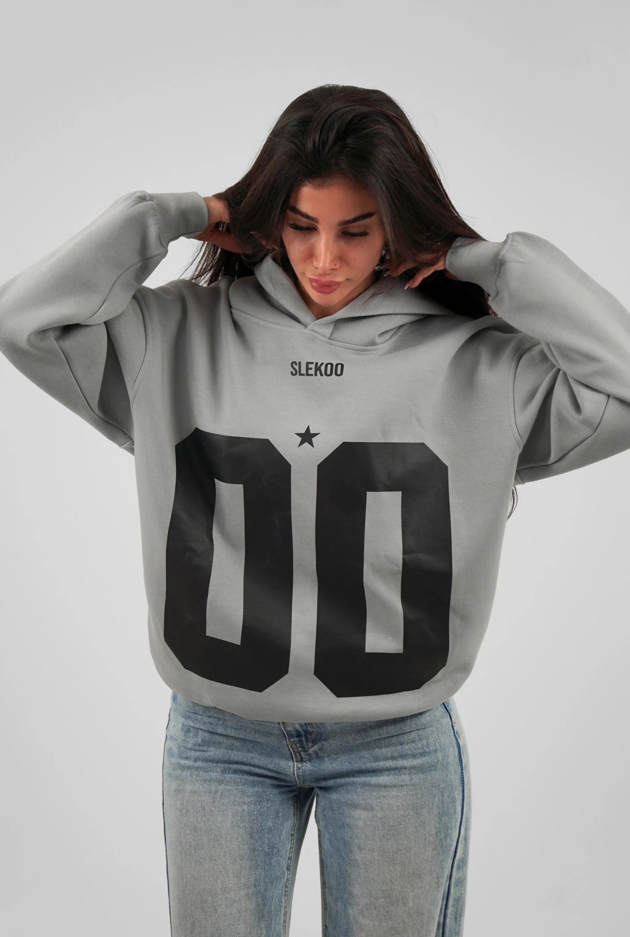 Unisex All-Stars Oversize Hoodie Steel Gray Edition