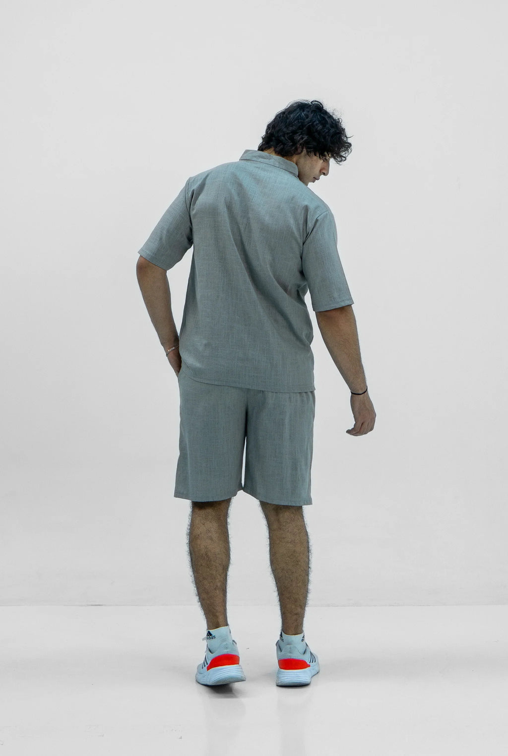 Men S25 Linen Shirt & Shorts Set