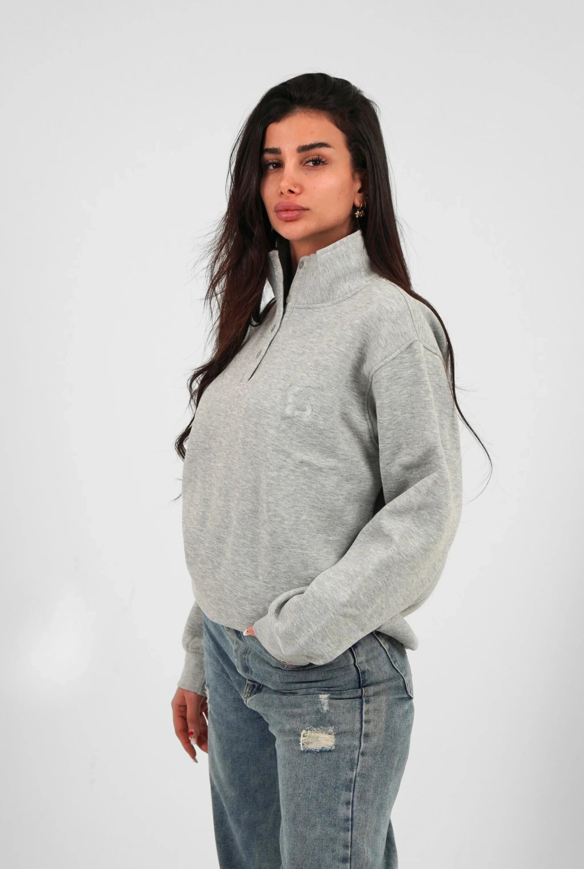 Unisex Signature Oversize High Neck Sweater