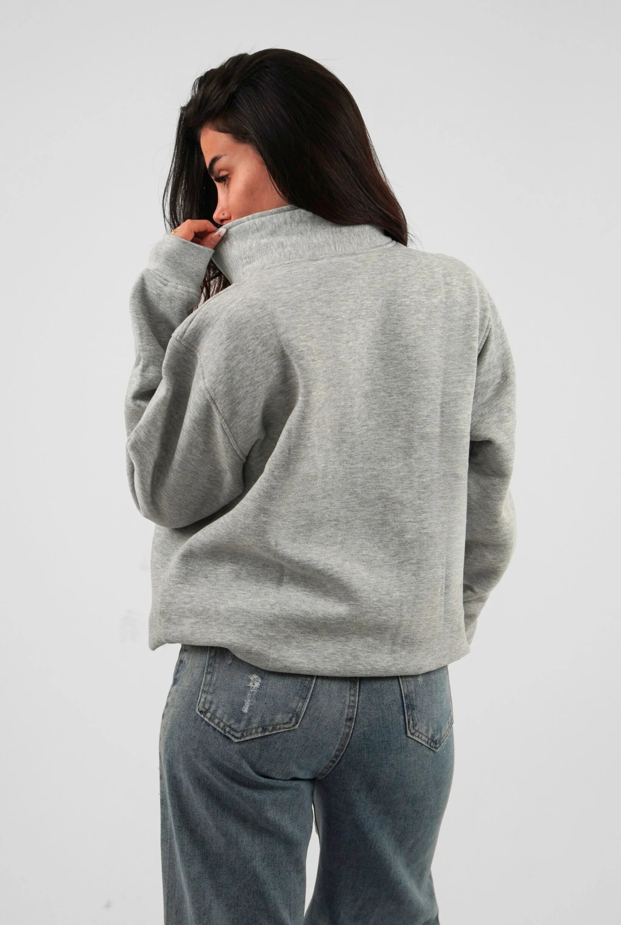 Unisex Signature Oversize High Neck Sweater