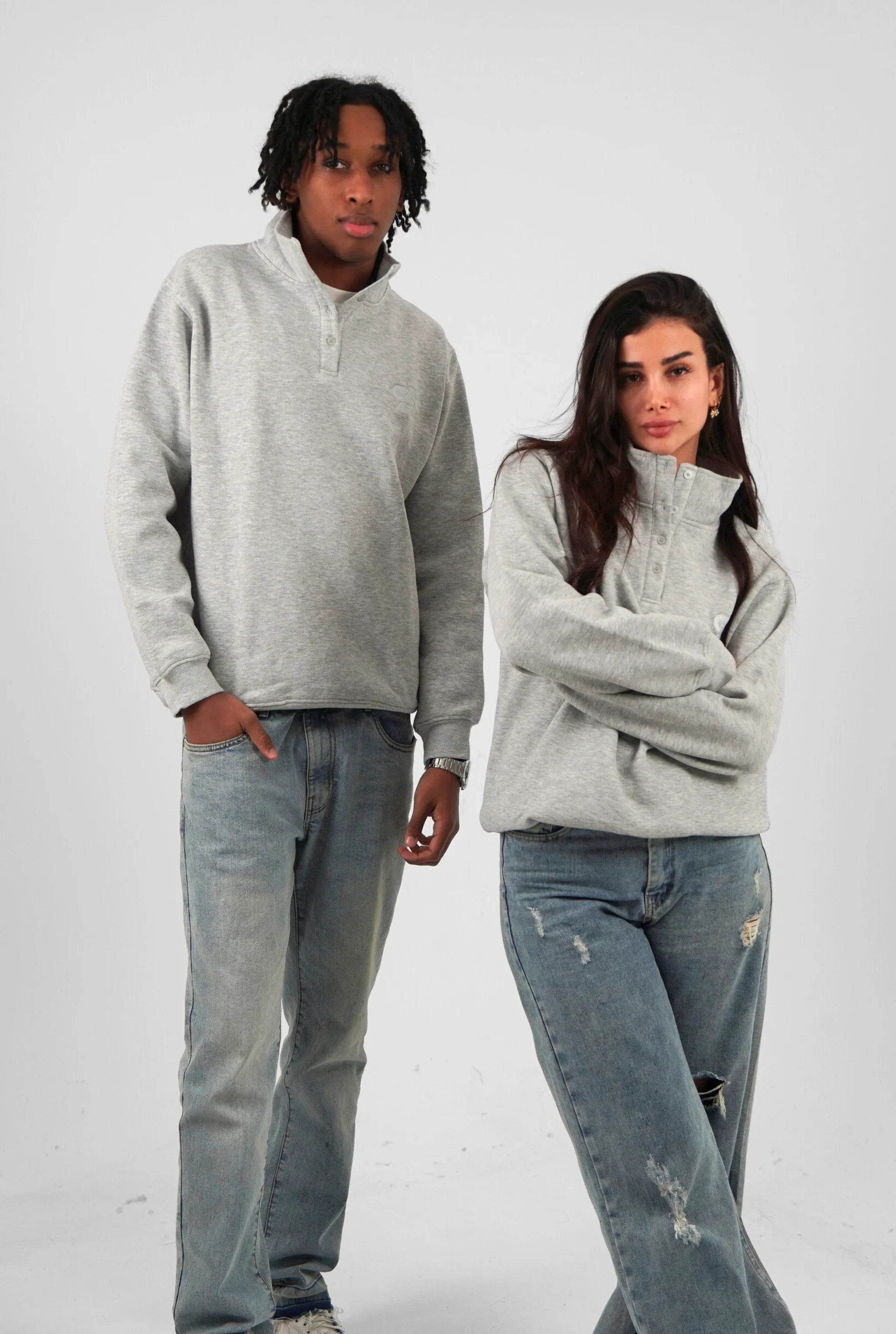 Unisex Signature Oversize High Neck Sweater