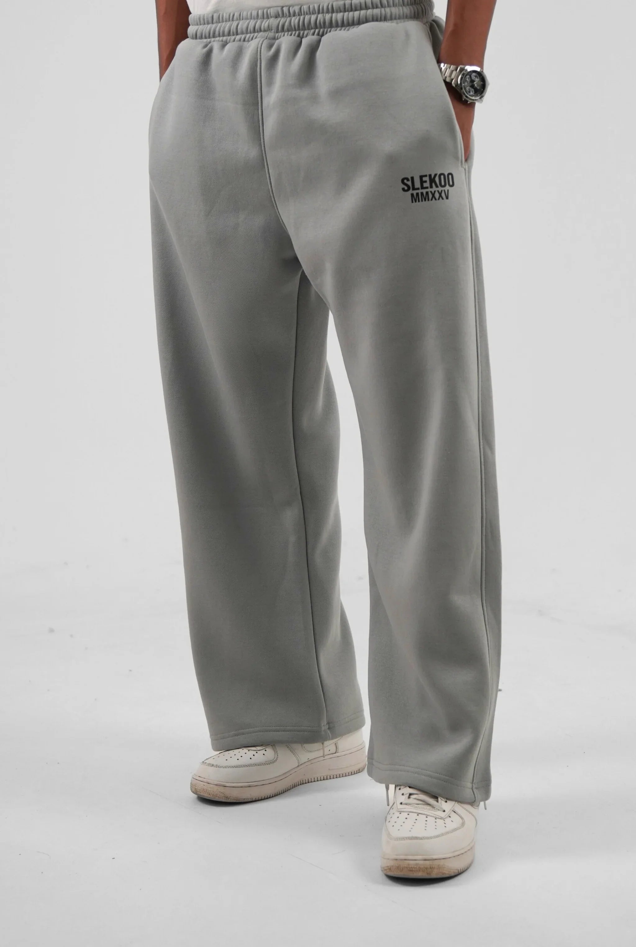 Unisex W25 Signature Baggy Sweatpants Steel Gray Edition