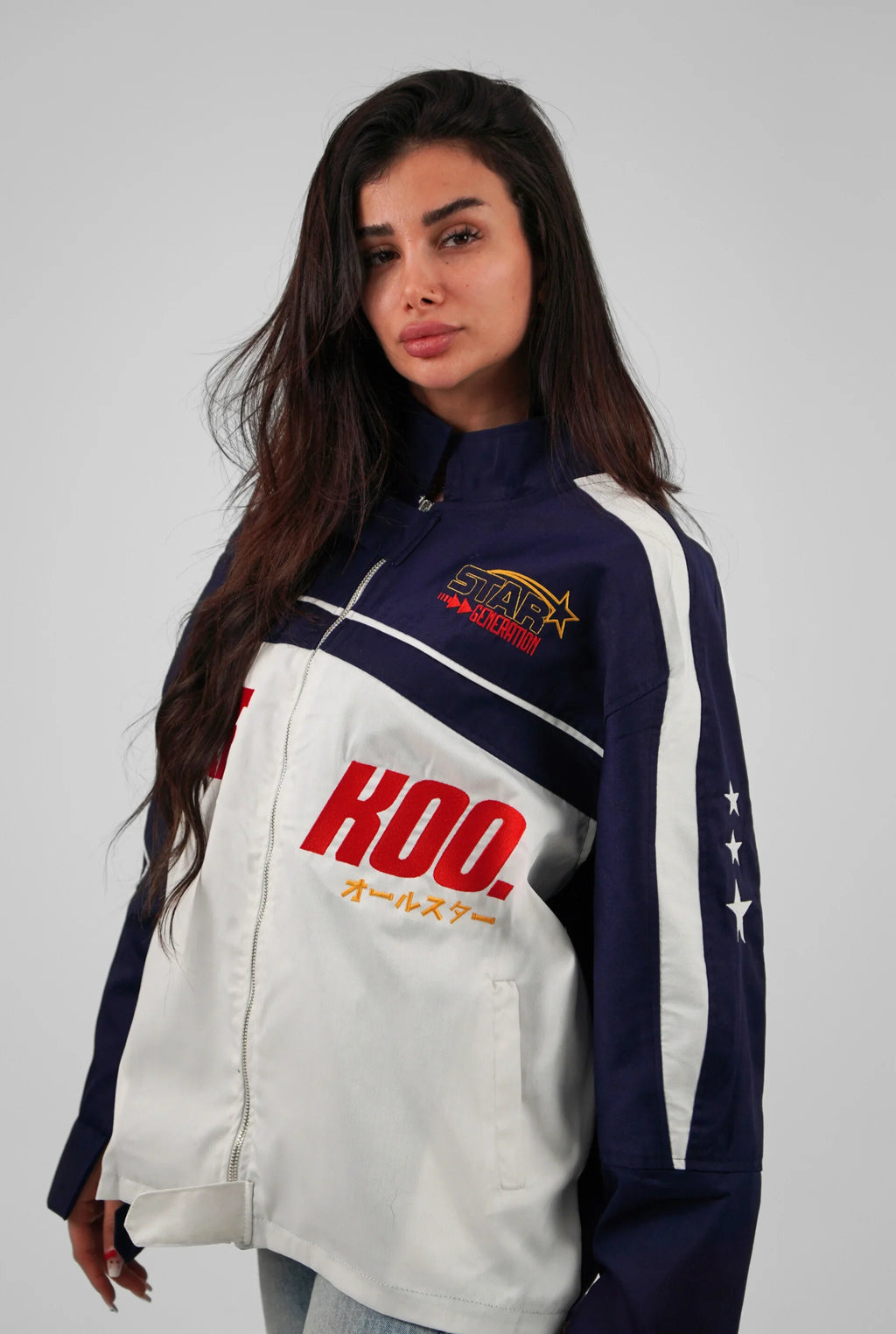 Unisex All-Stars Racing Jacket Navy Blue Edition