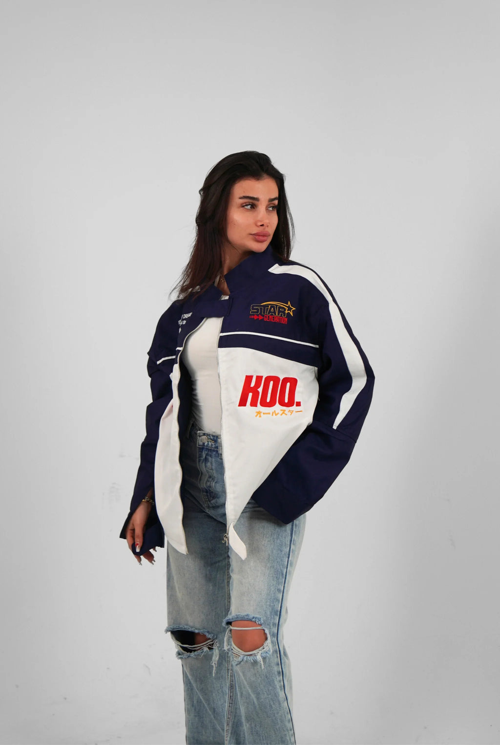 Unisex All-Stars Racing Jacket Navy Blue Edition