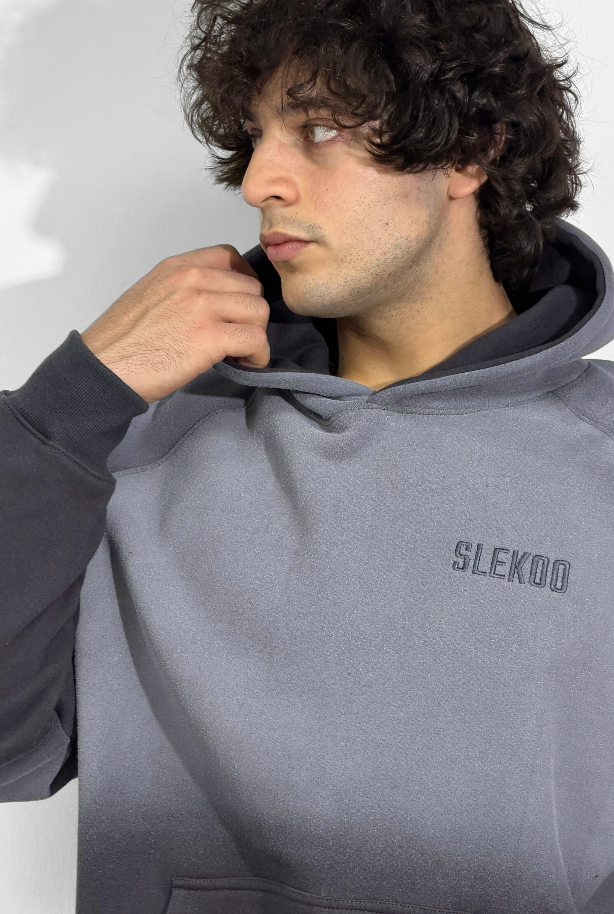 Unisex Faded Washed Oversize Hoodie Dark Gray Edition