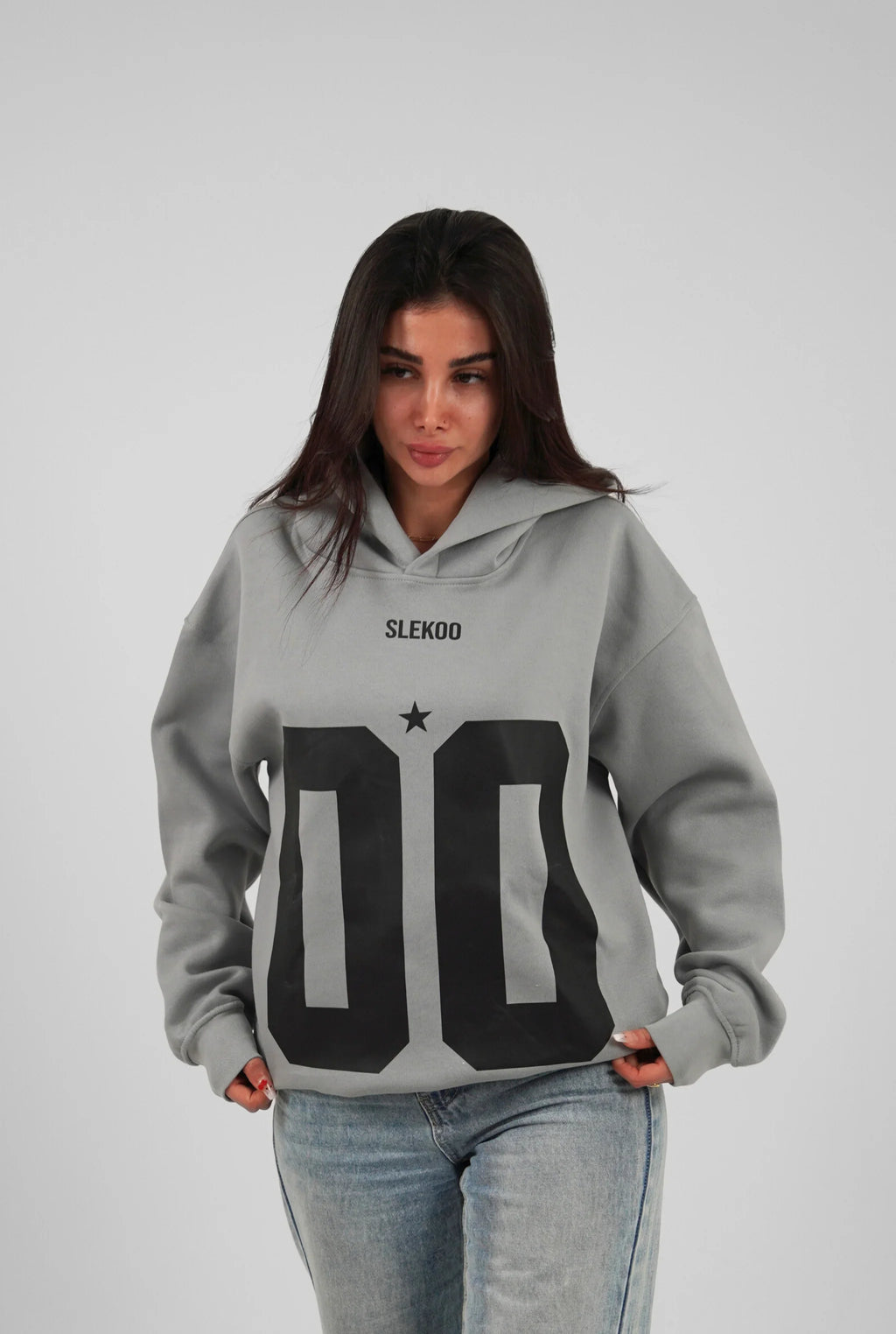Unisex All-Stars Oversize Hoodie Steel Gray Edition