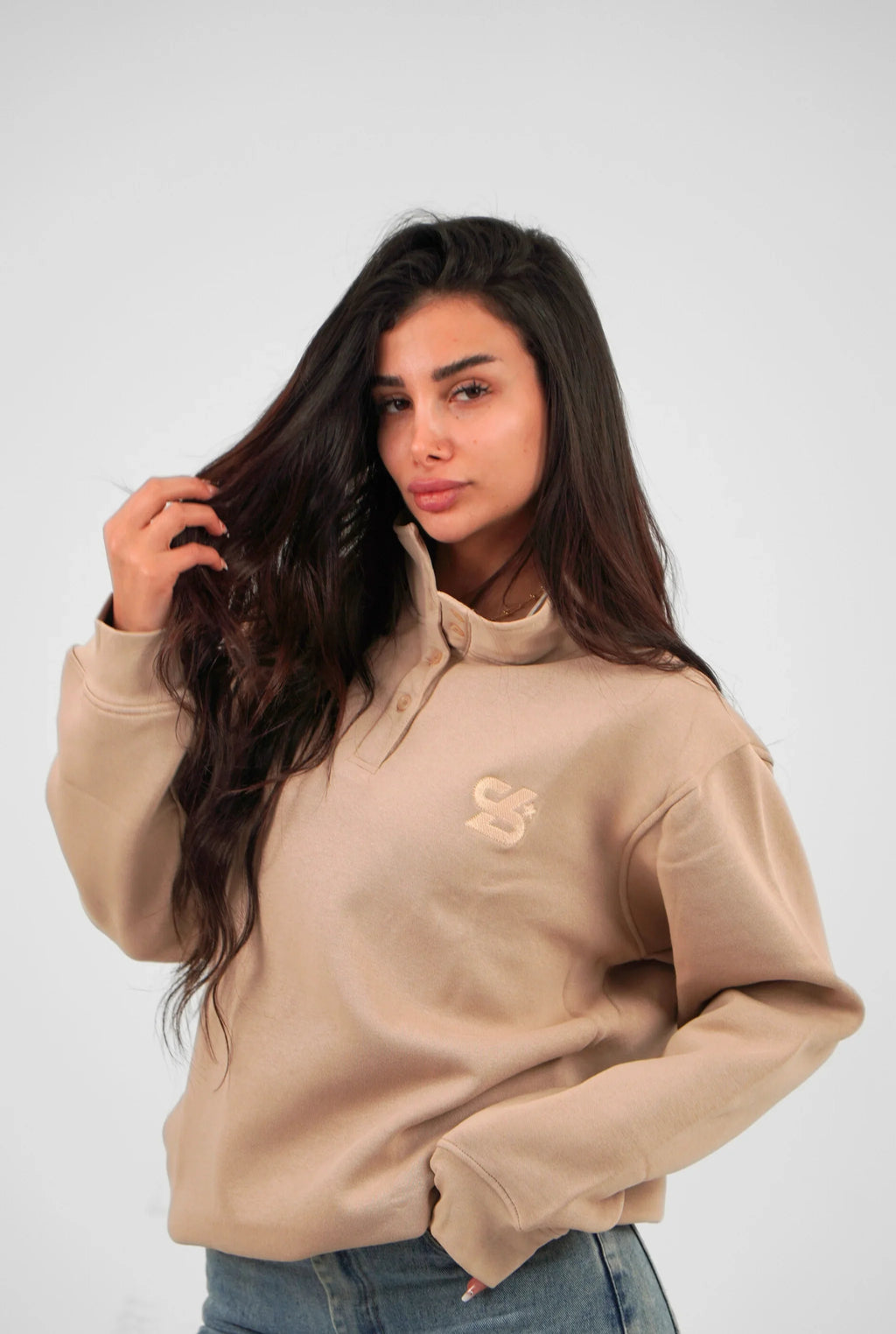 Unisex Signature Oversize High Neck Sweater
