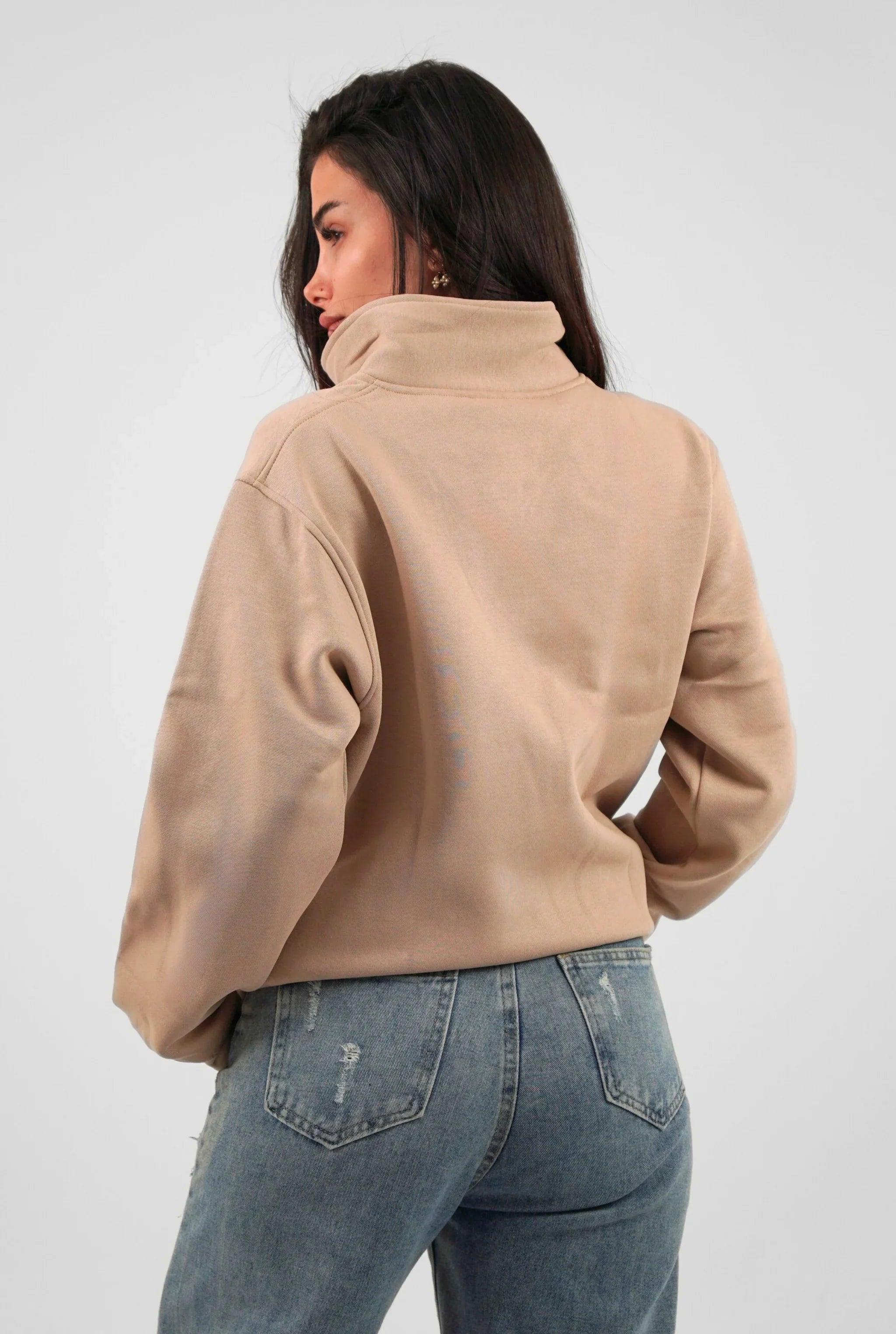 Unisex Signature Oversize High Neck Sweater