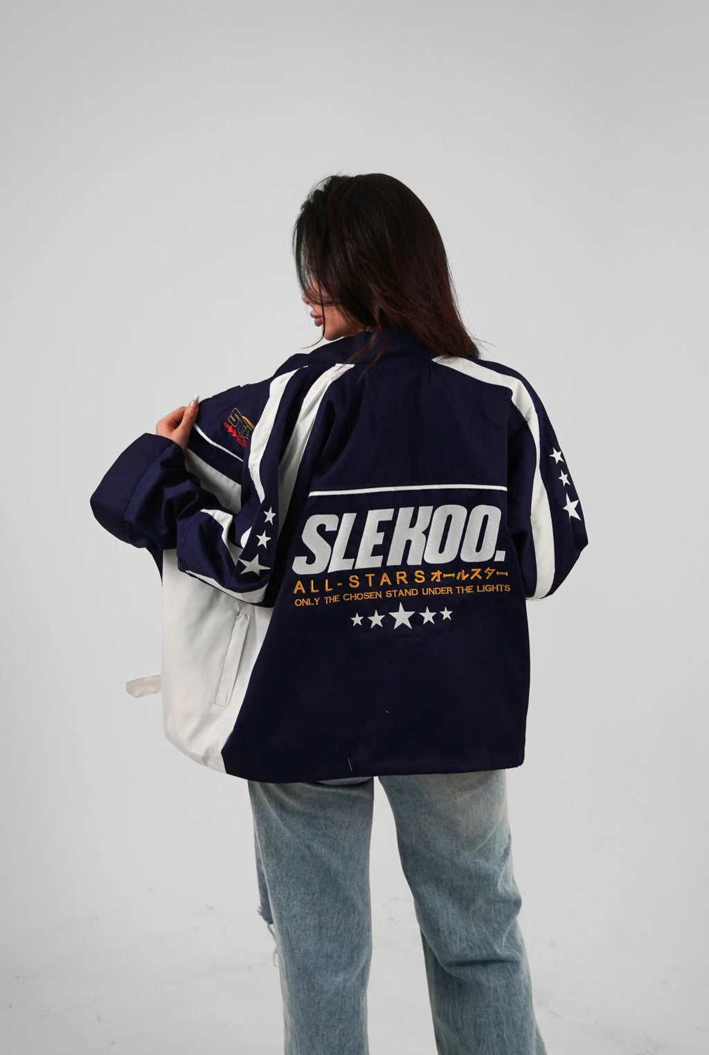Unisex All-Stars Racing Jacket Navy Blue Edition