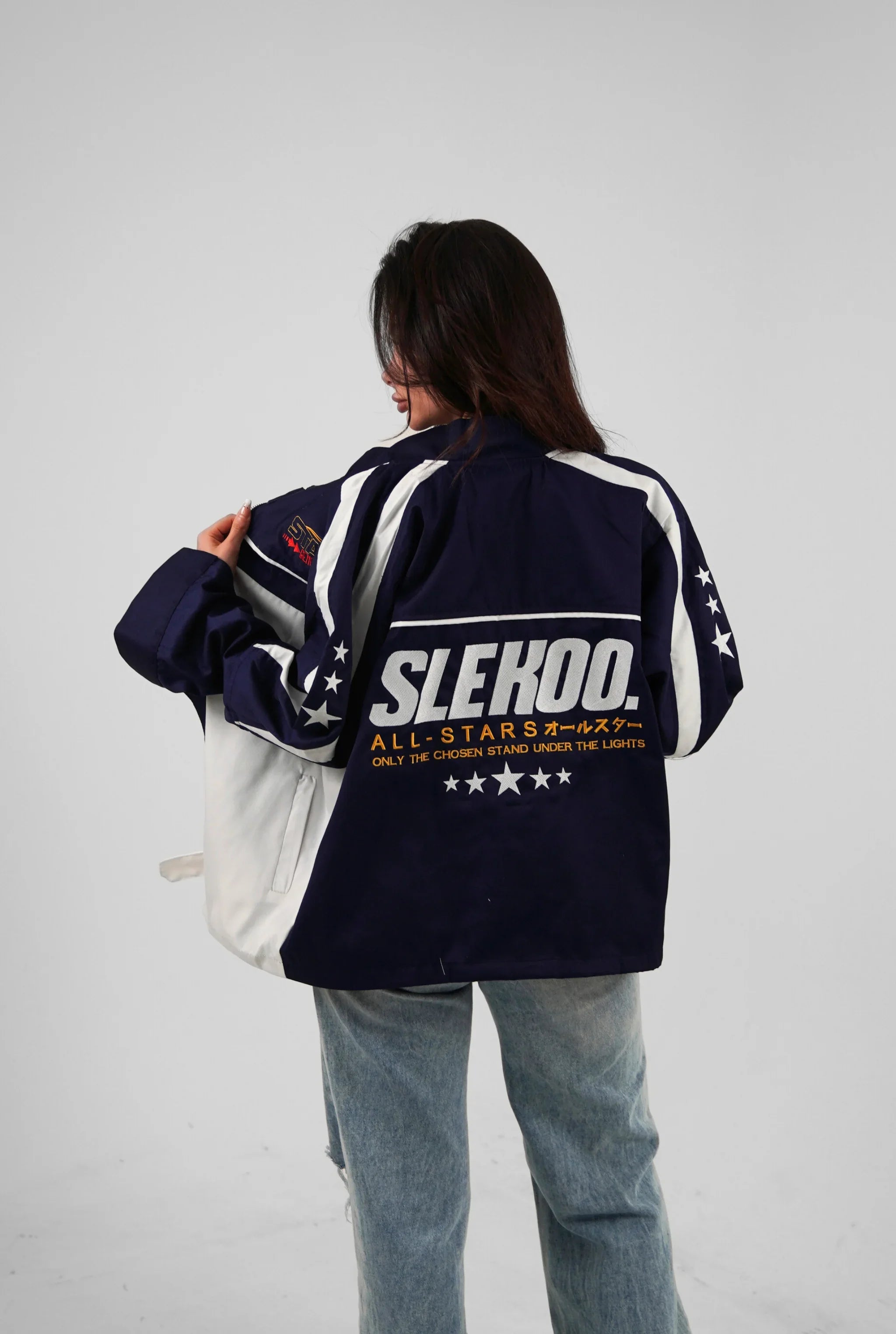 Unisex All-Stars Racing Jacket Navy Blue Edition