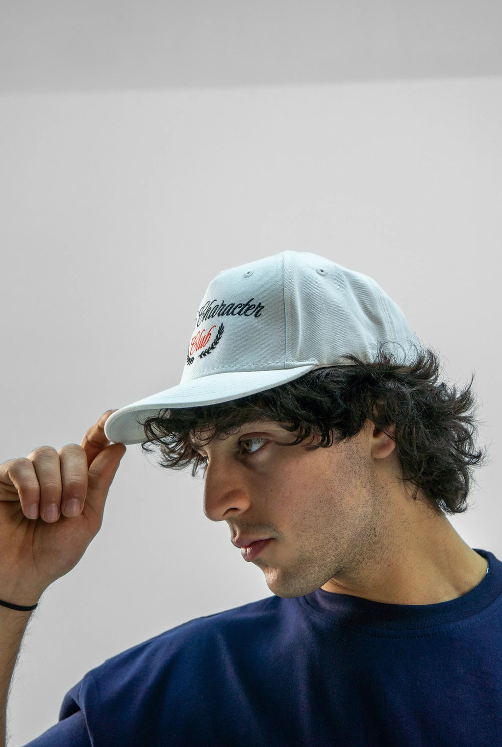 White Main Character Club Cap