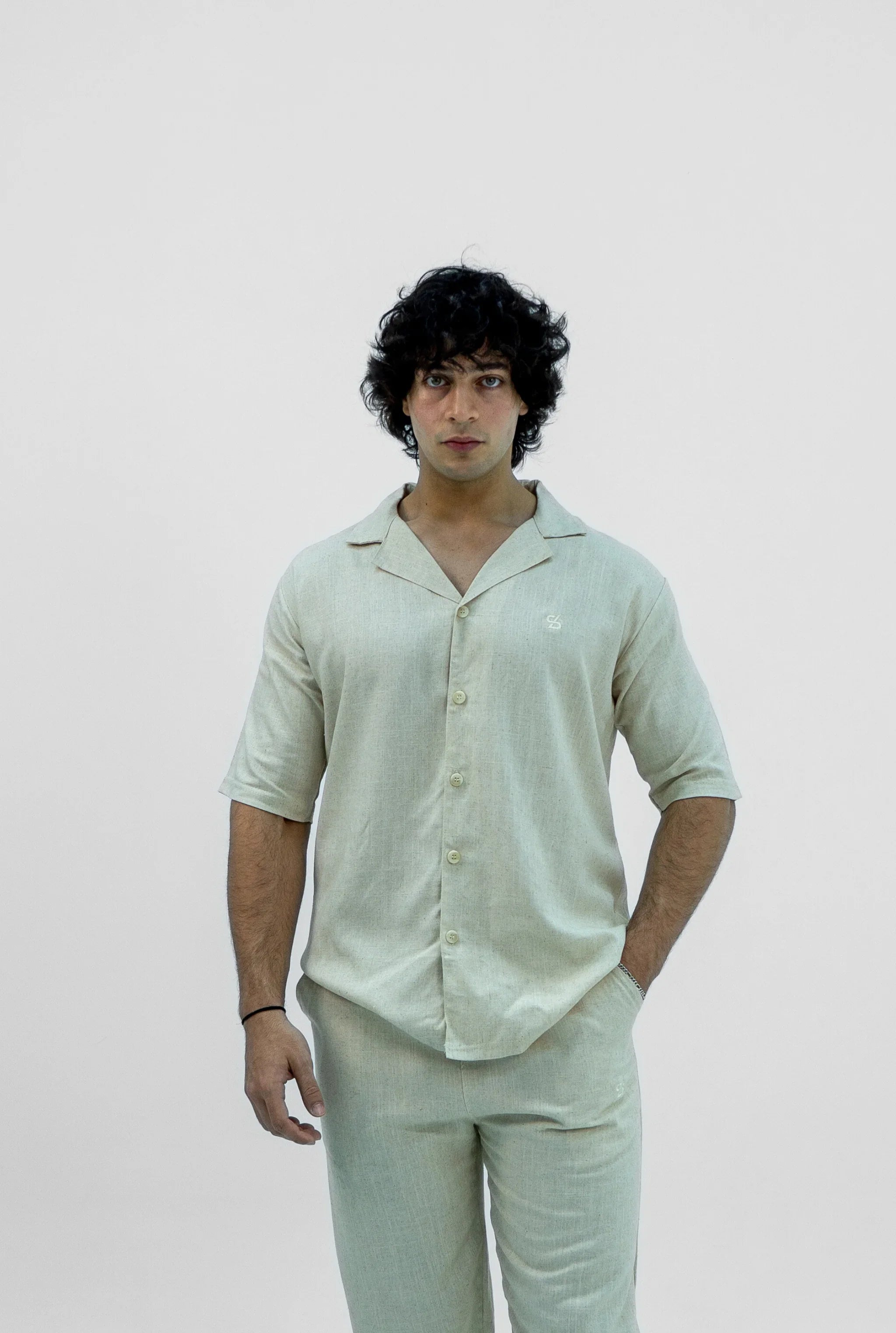 Men S25 Linen Shirt & Pants Set