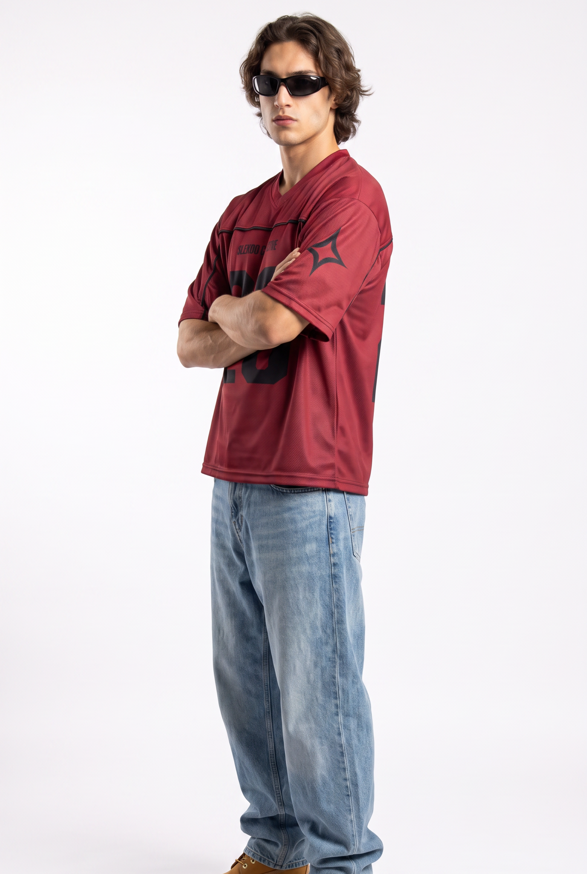 Collective 26 Deep Maroon Oversize Jersey