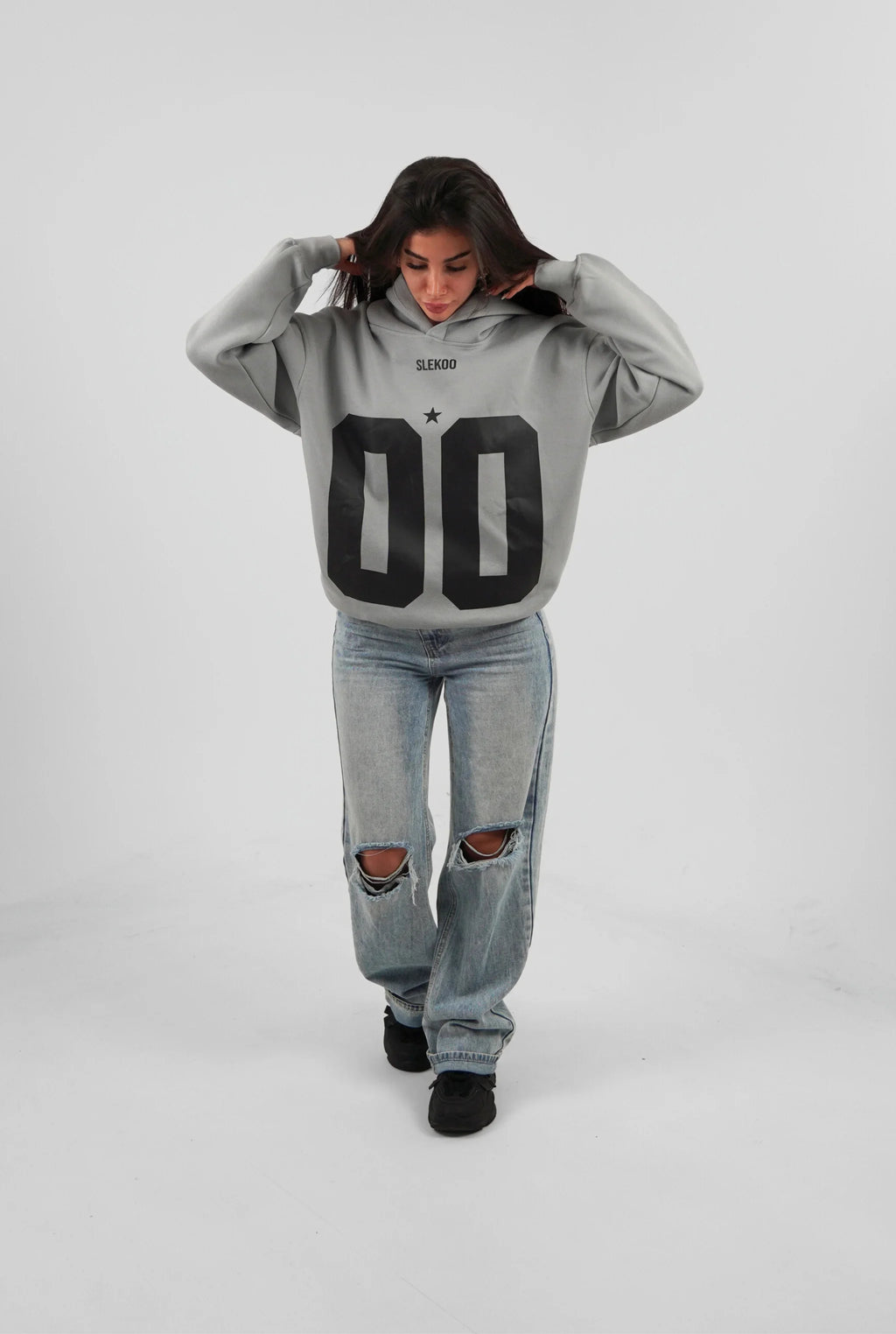 Unisex All-Stars Oversize Hoodie Steel Gray Edition