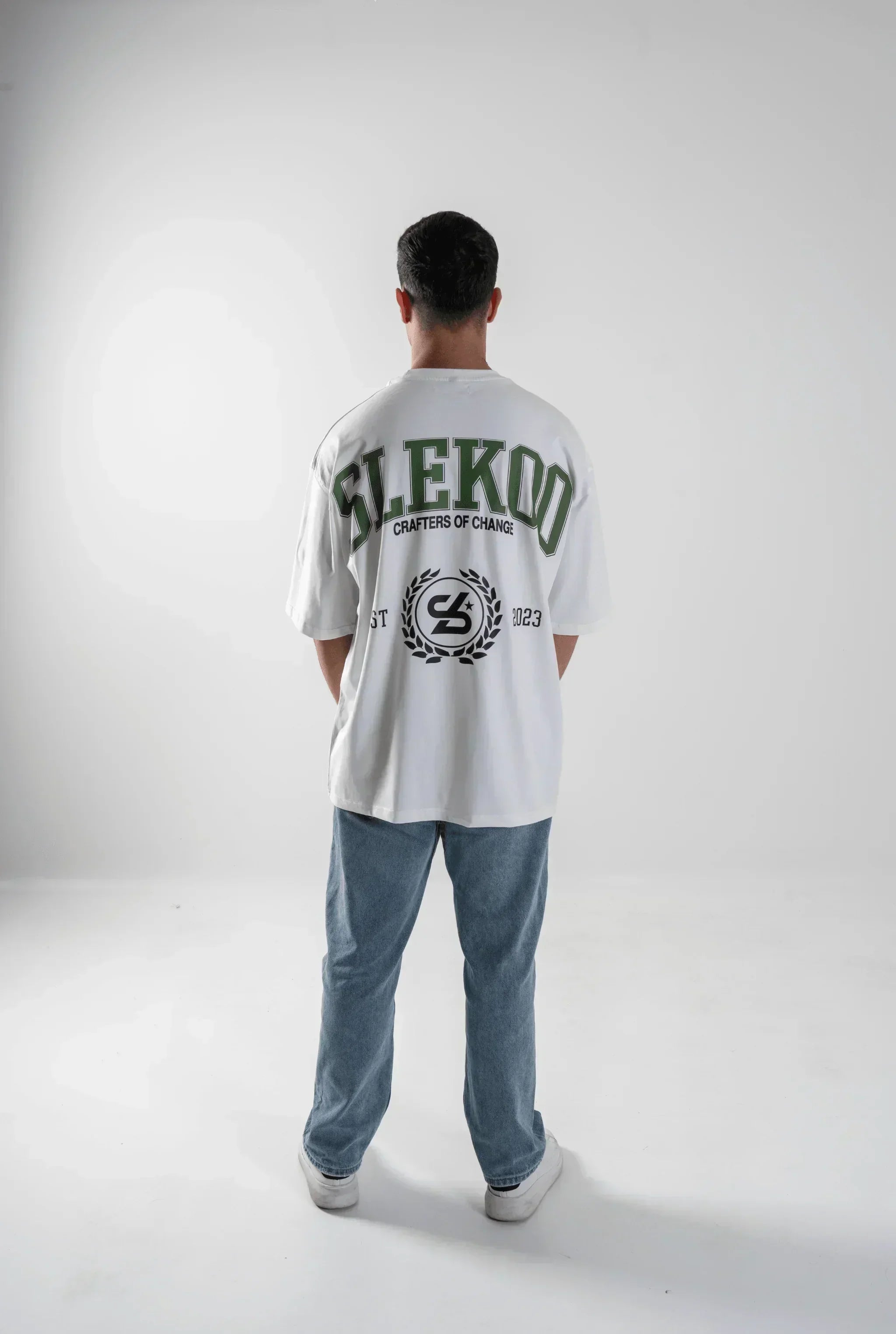 Unisex Slekoo White Crafters T-shirt