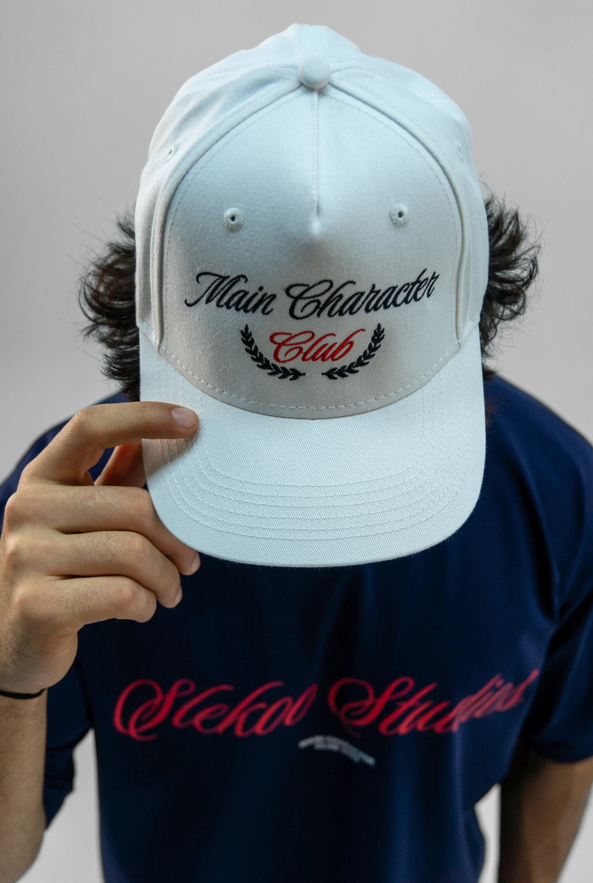 White Main Character Club Cap