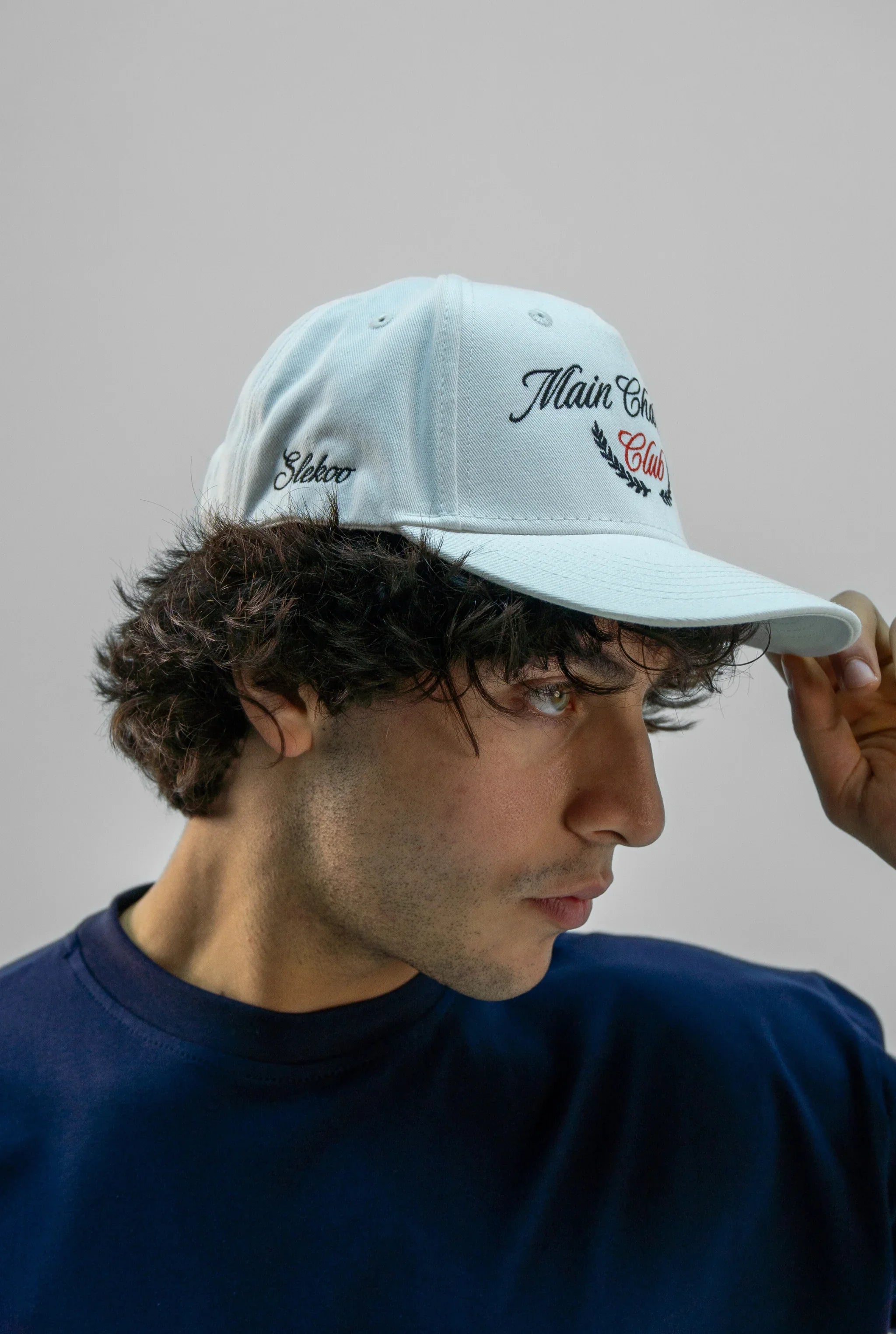 White Main Character Club Cap