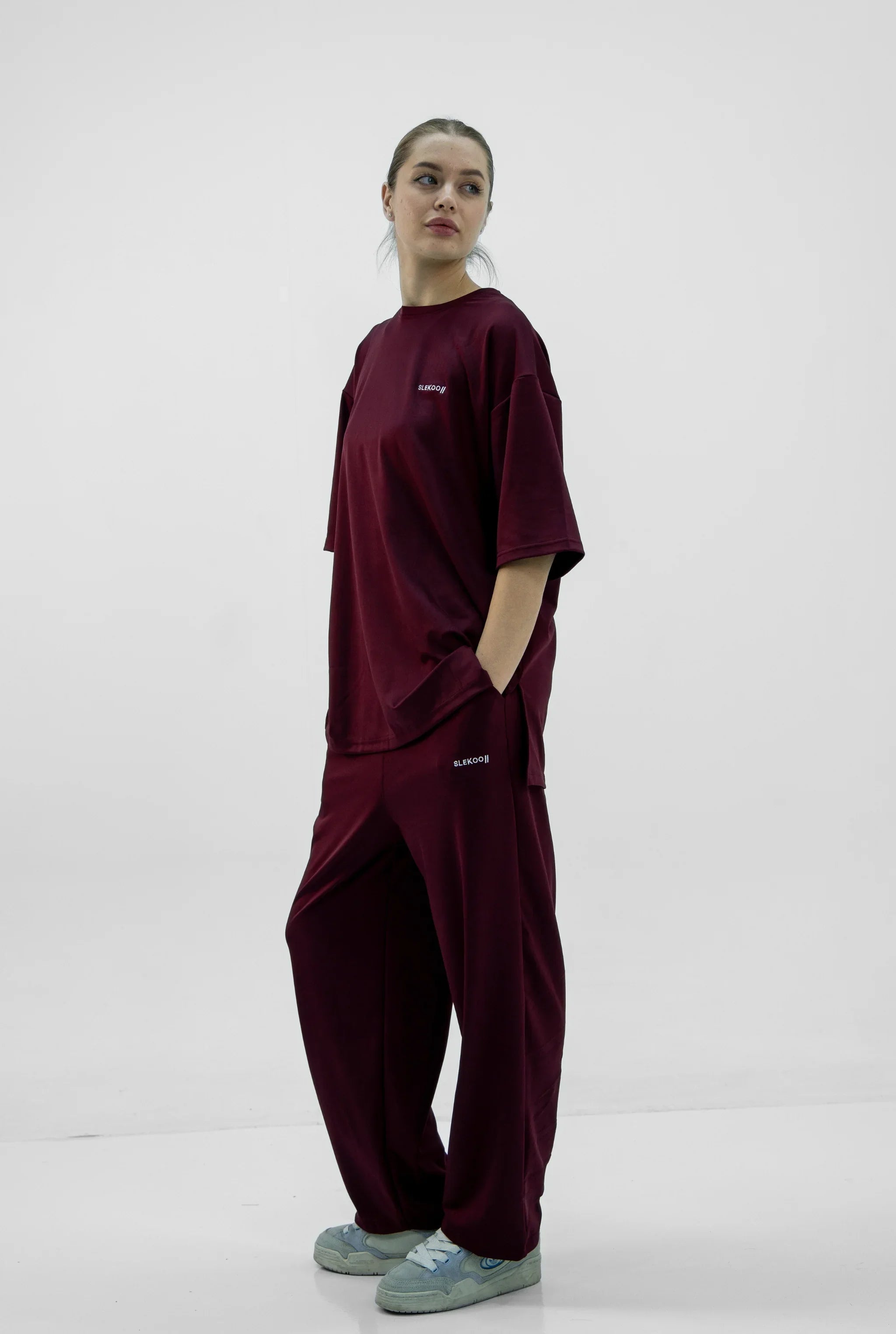 Unisex Oversize Relaxed Fit T-shirt & Baggy Pants Set