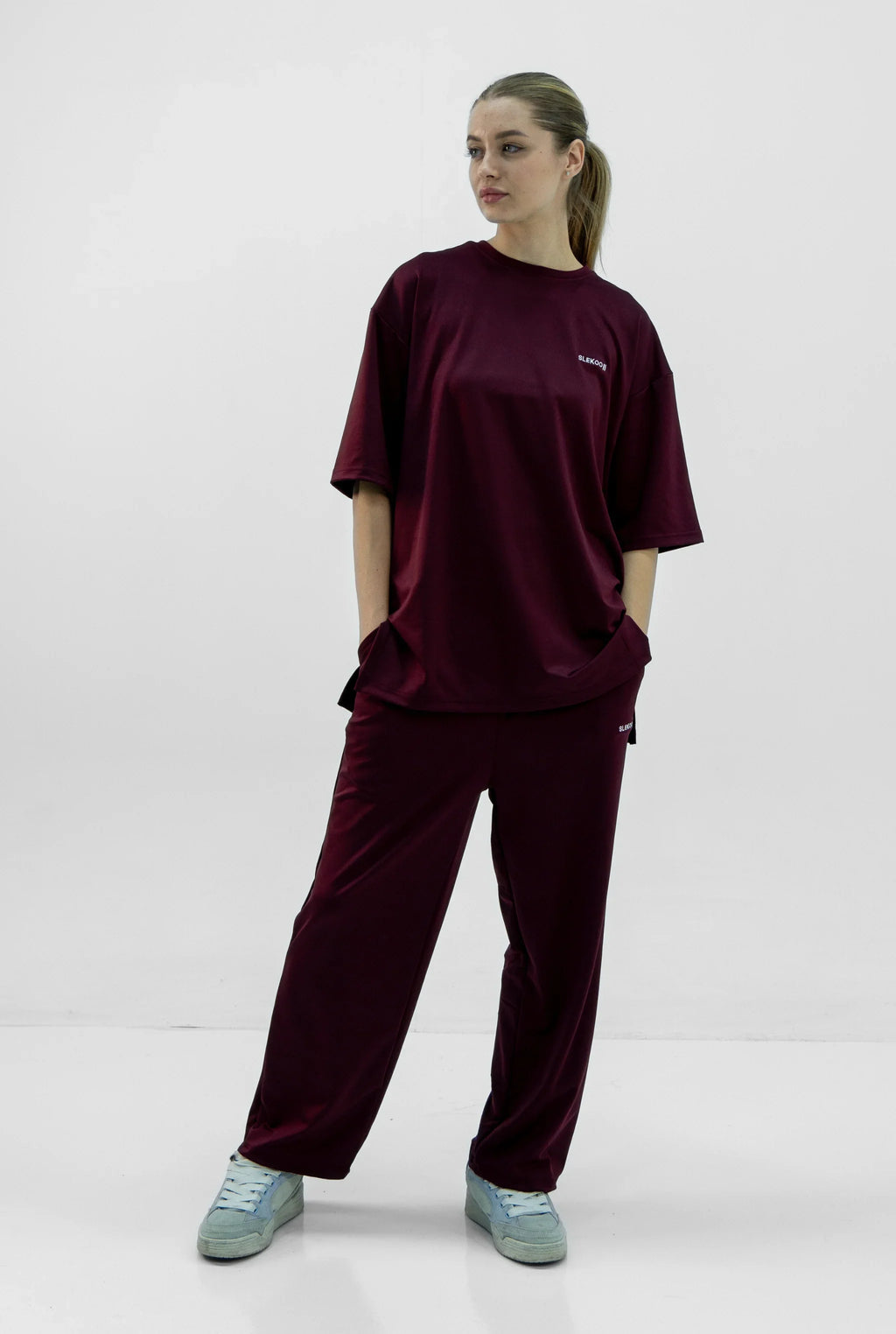 Unisex Oversize Relaxed Fit T-shirt & Baggy Pants Set