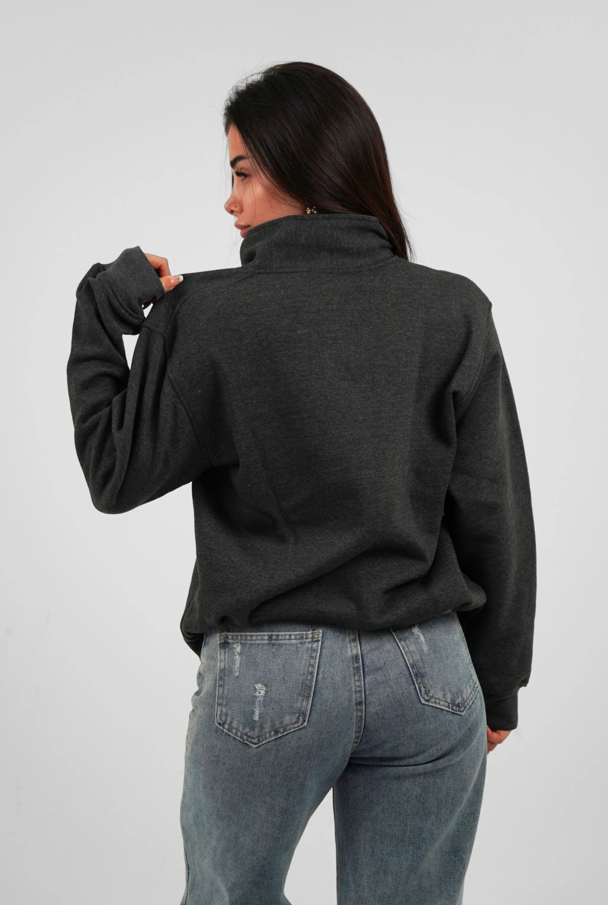 Unisex Signature Oversize High Neck Sweater