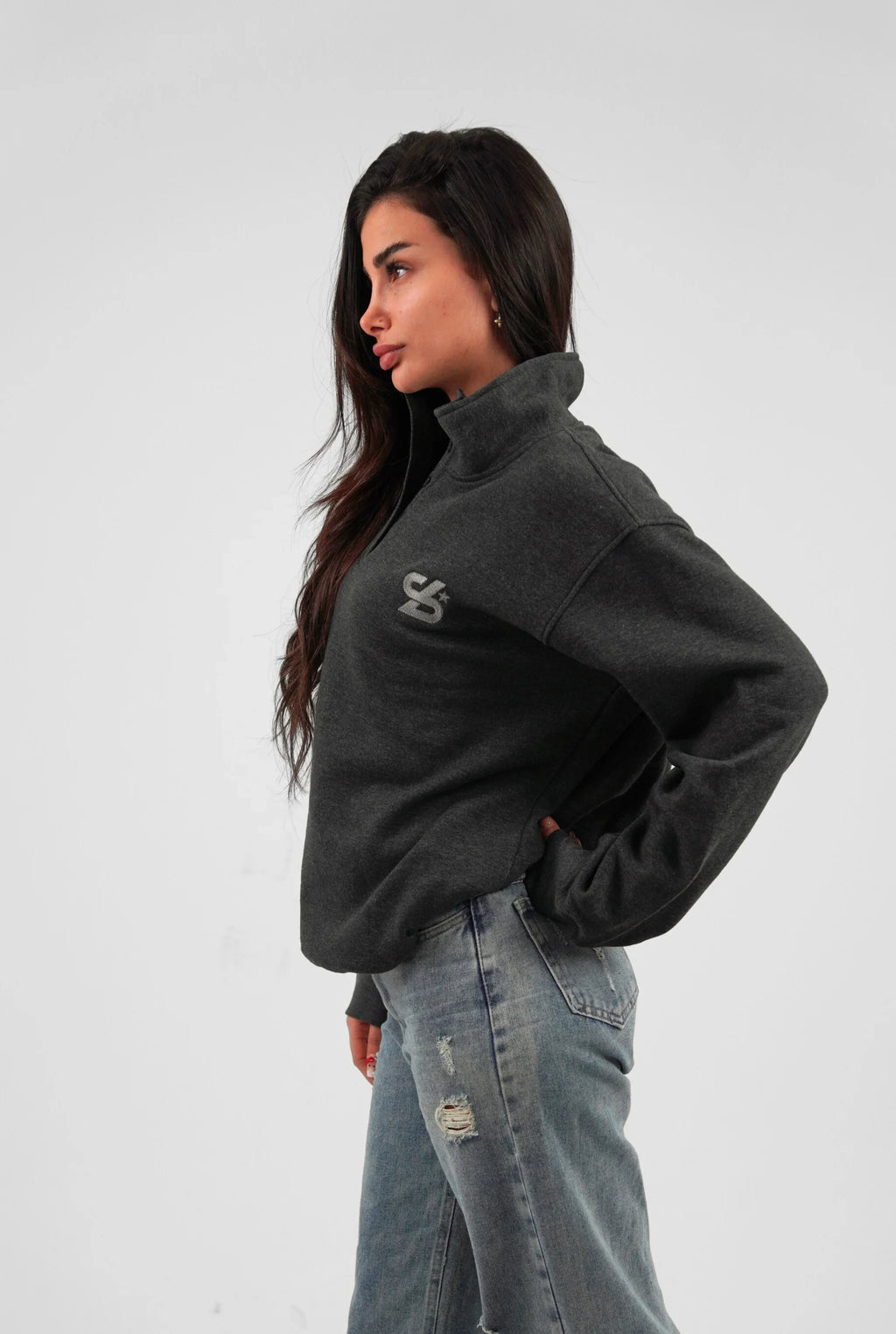 Unisex Signature Oversize High Neck Sweater