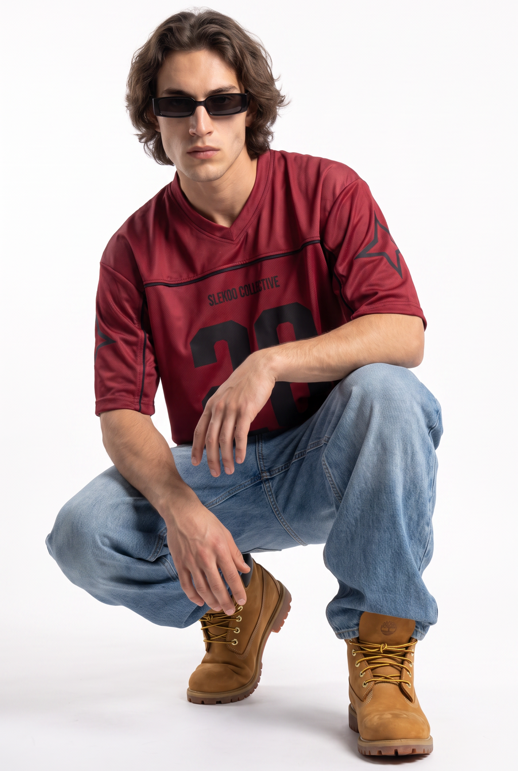 Collective 26 Deep Maroon Oversize Jersey