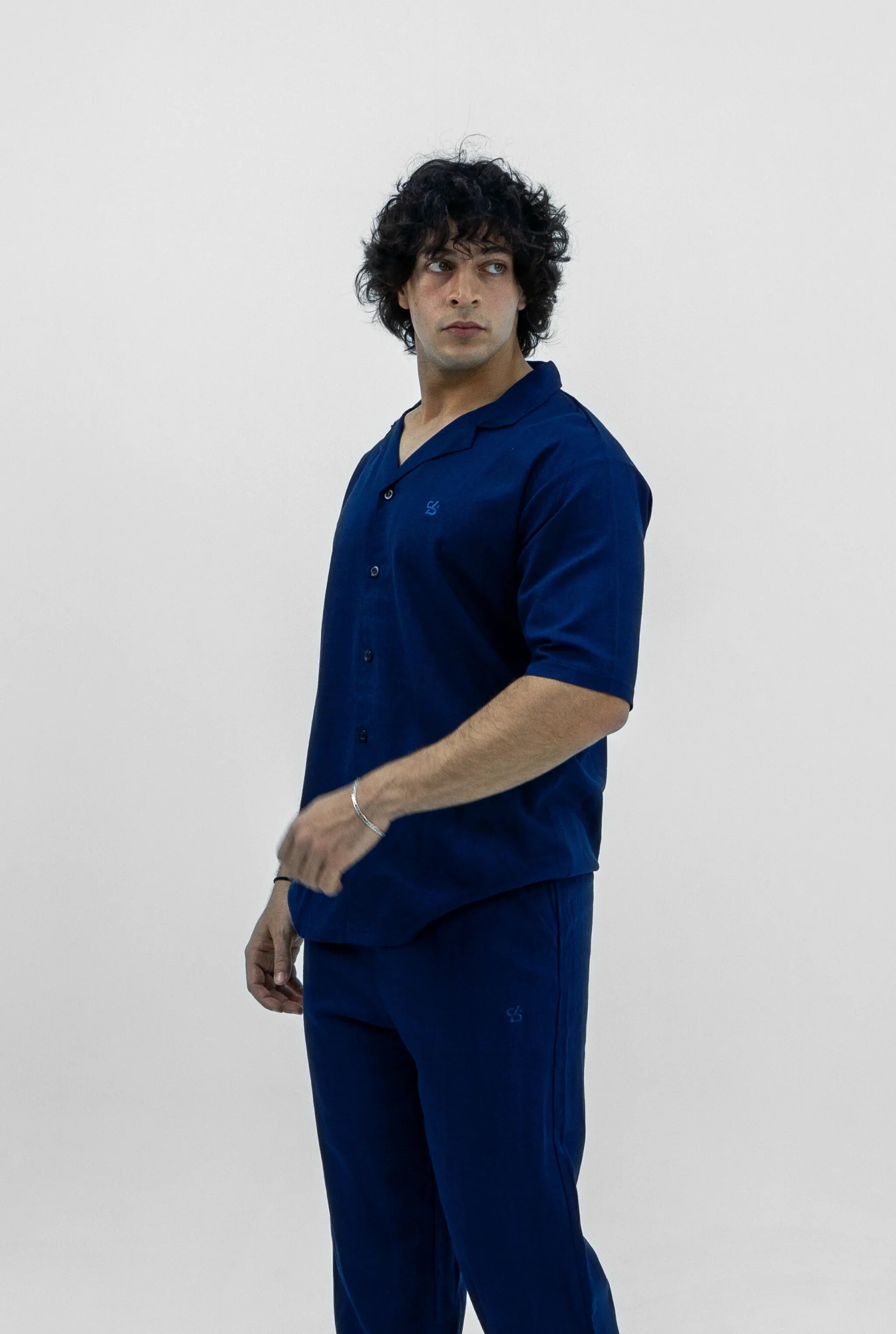 Men S25 Linen Shirt & Pants Set