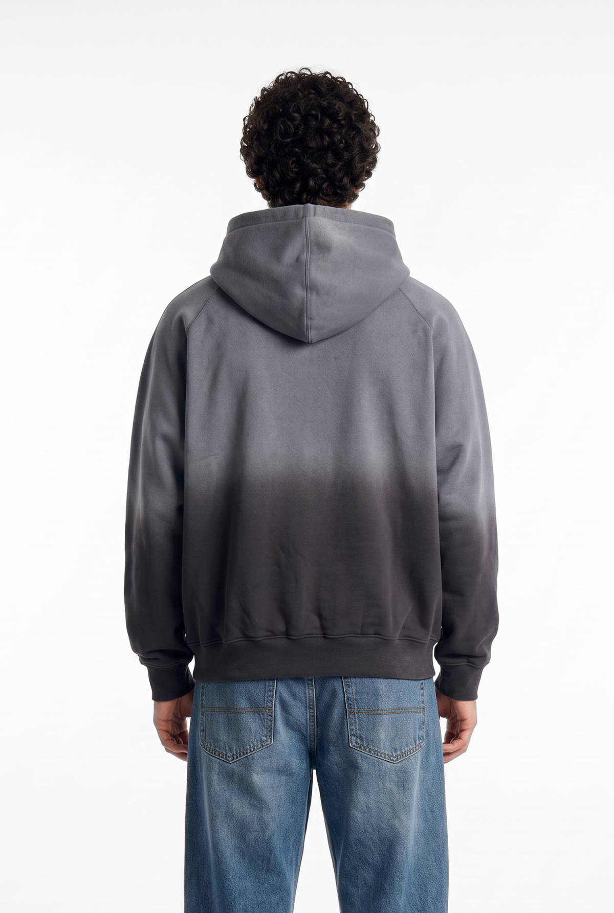 Unisex Faded Washed Oversize Hoodie Dark Gray Edition