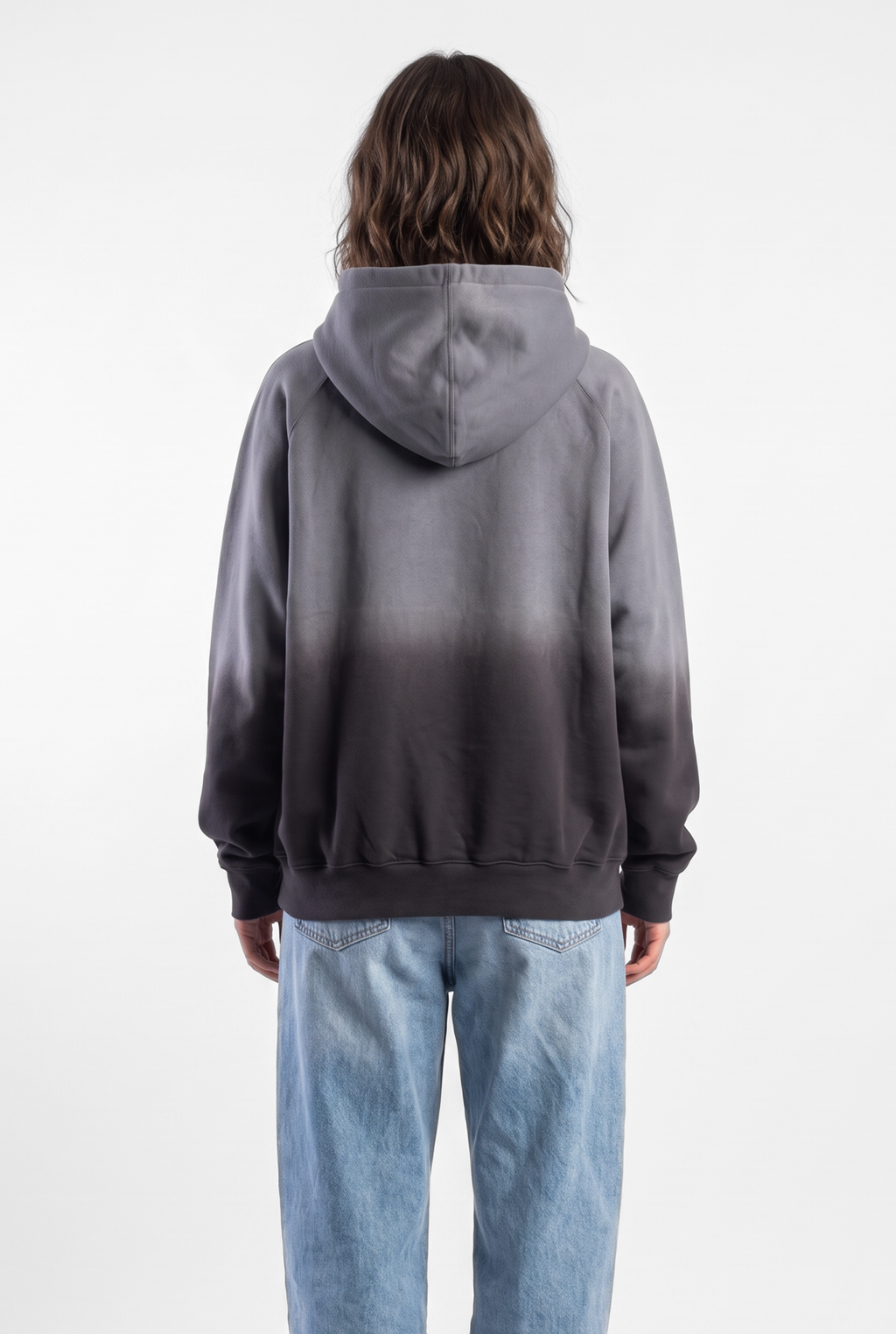Unisex Faded Washed Oversize Hoodie Dark Gray Edition