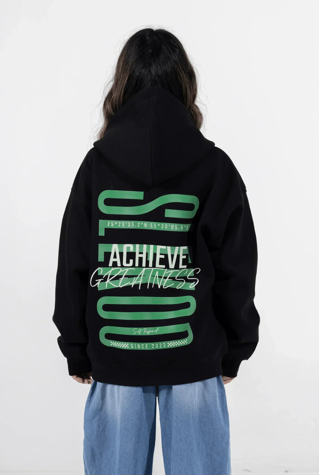 Unisex Achievers Oversize Zipper Hoodie
