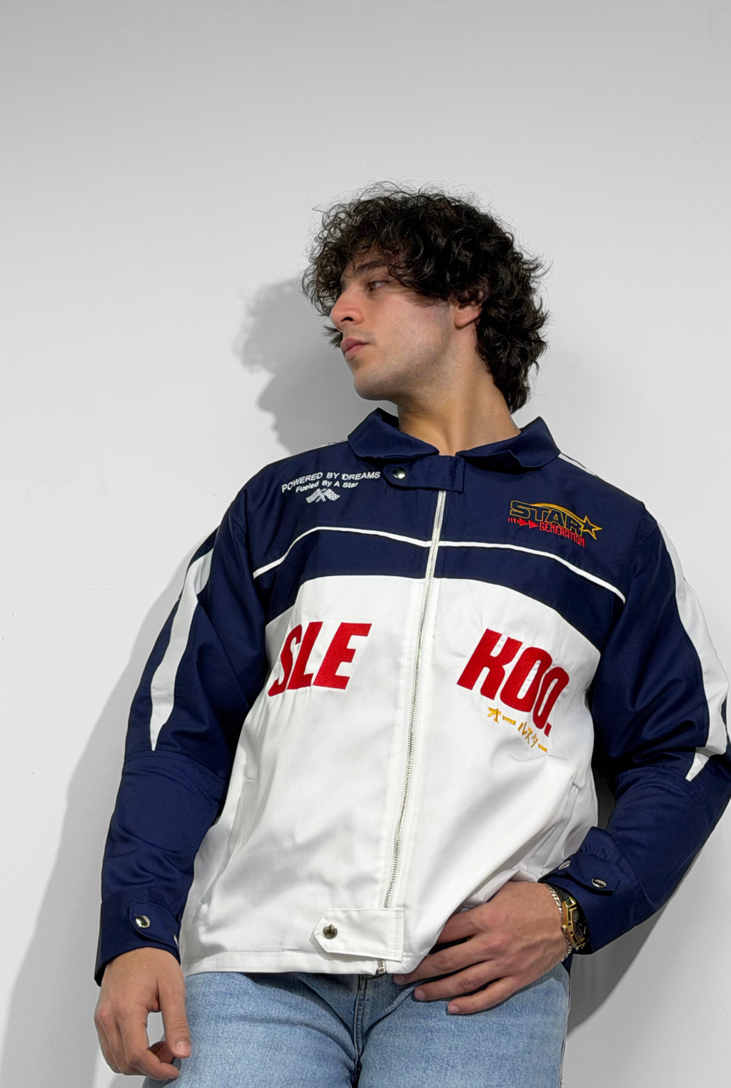 Unisex All-Stars Racing Jacket Navy Blue Edition