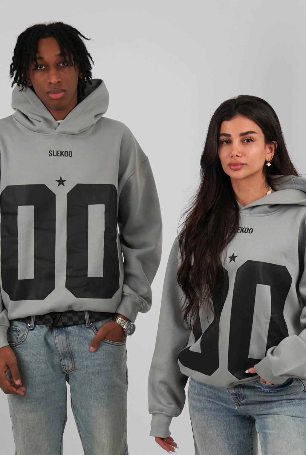Unisex All-Stars Oversize Hoodie Steel Gray Edition