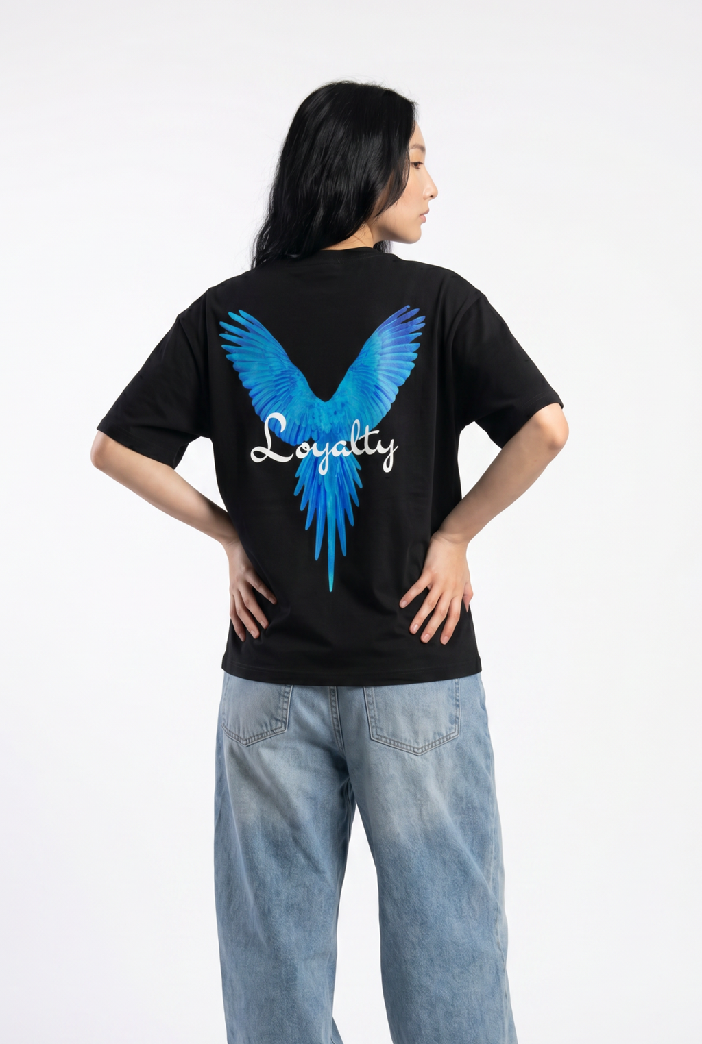 Loyalty Black Unisex Oversize T-Shirt