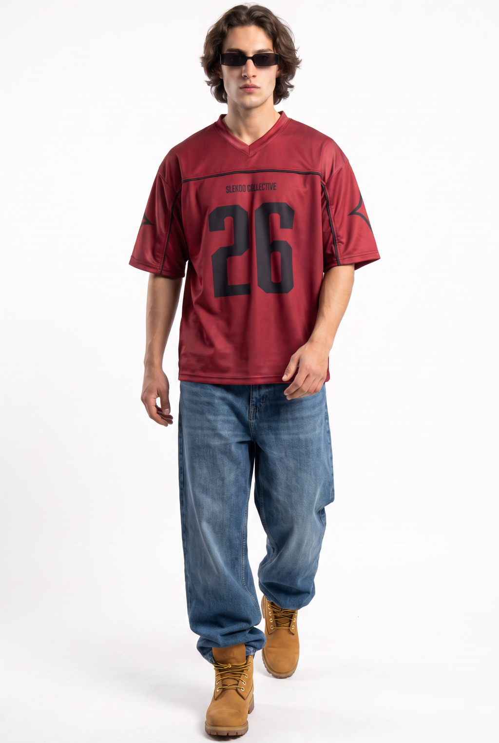 Collective 26 Deep Maroon Oversize Jersey