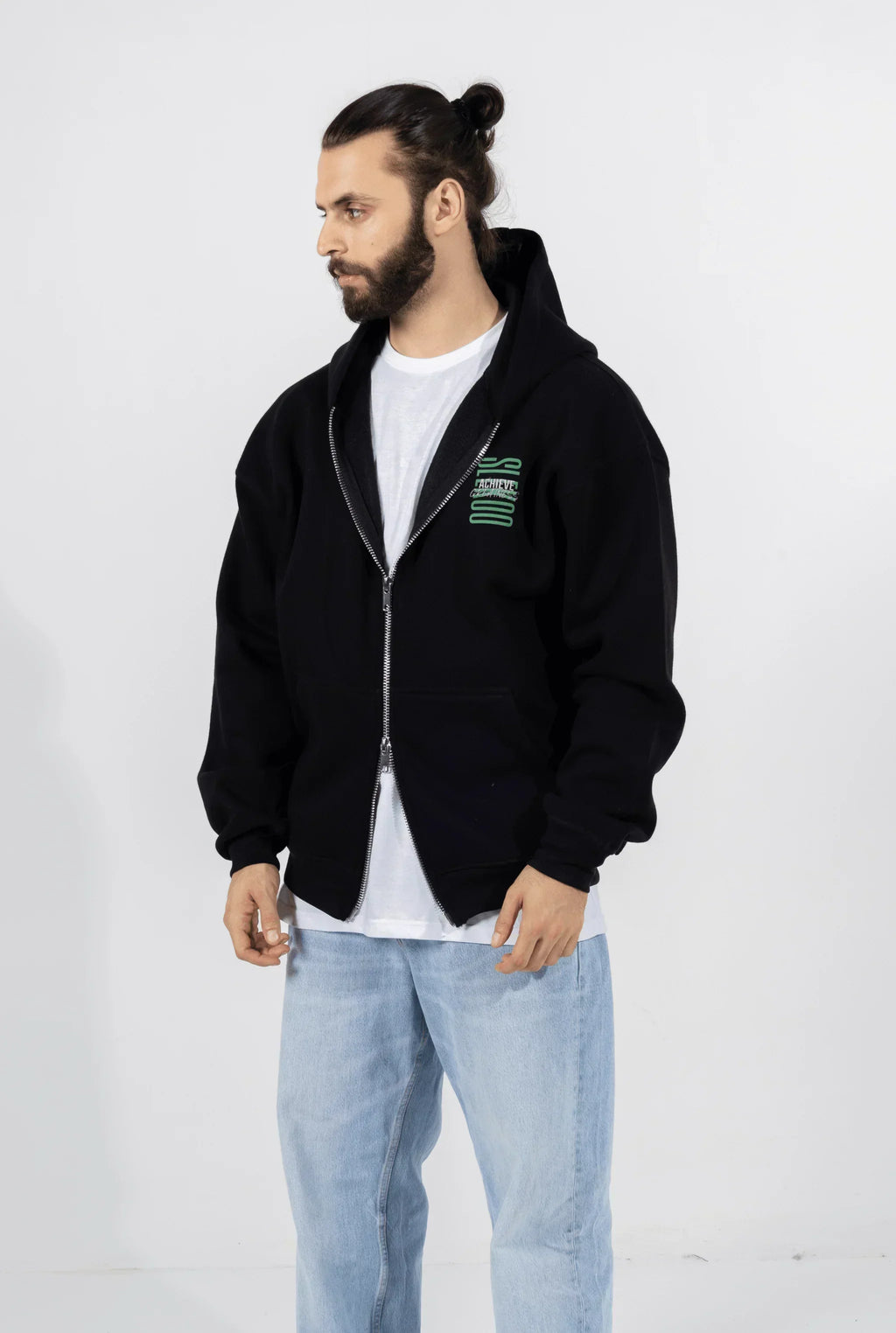 Unisex Achievers Oversize Zipper Hoodie