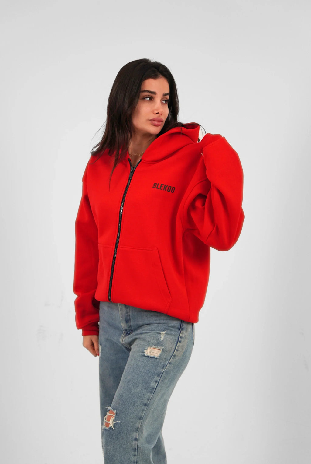 Unisex Signature Oversize Zipper Hoodie