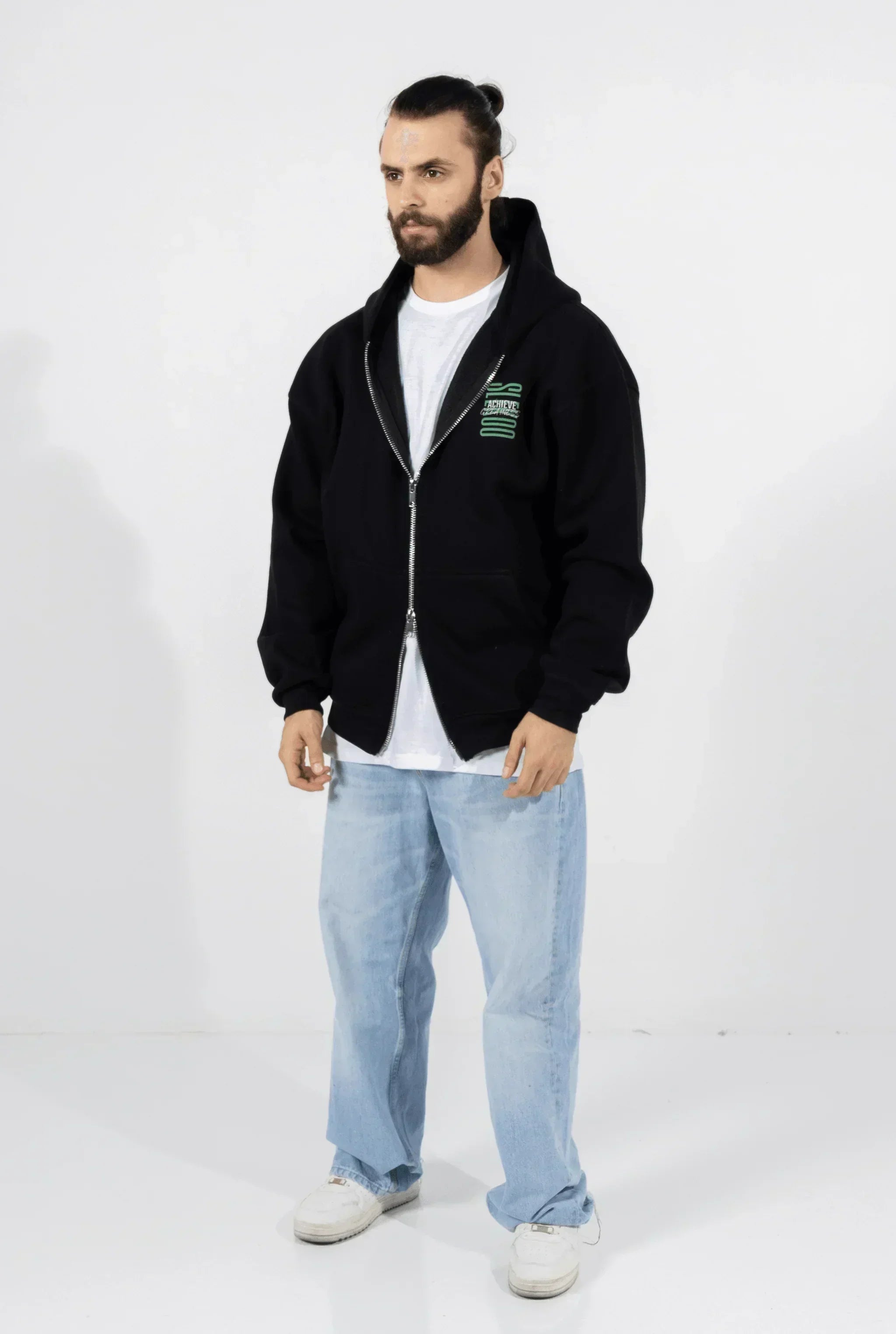 Unisex Achievers Oversize Zipper Hoodie