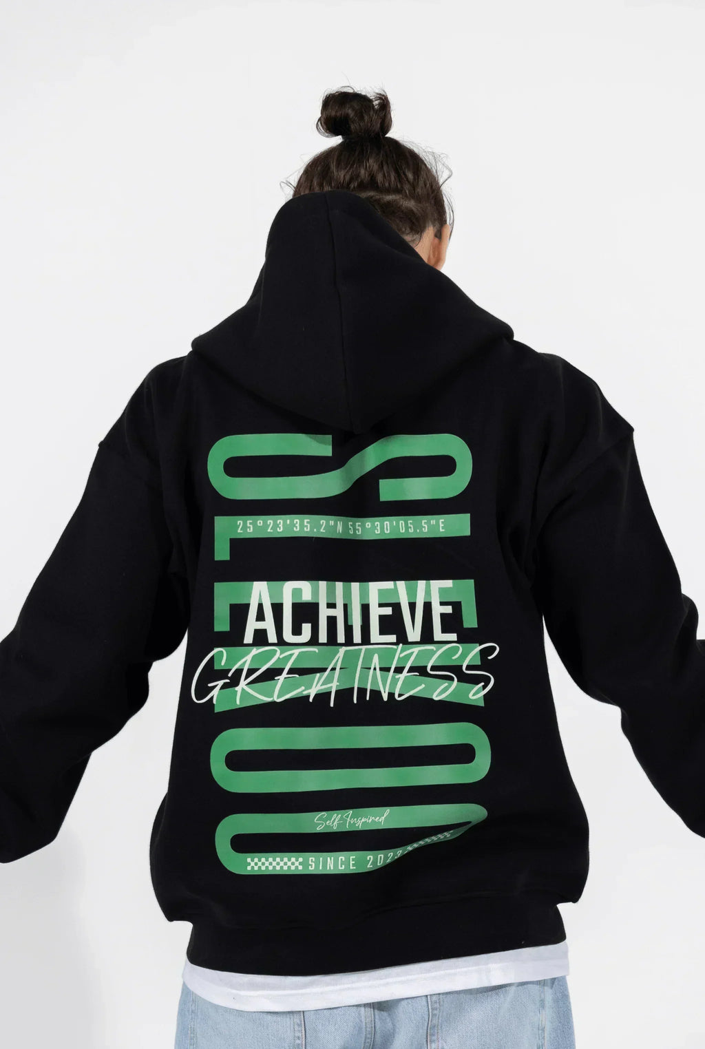 Unisex Achievers Oversize Zipper Hoodie