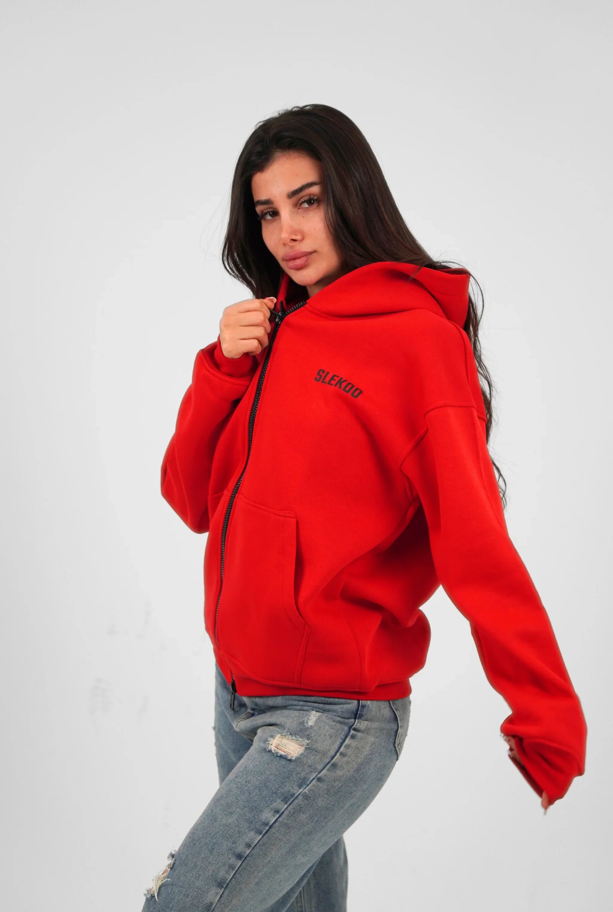 Unisex Signature Oversize Zipper Hoodie