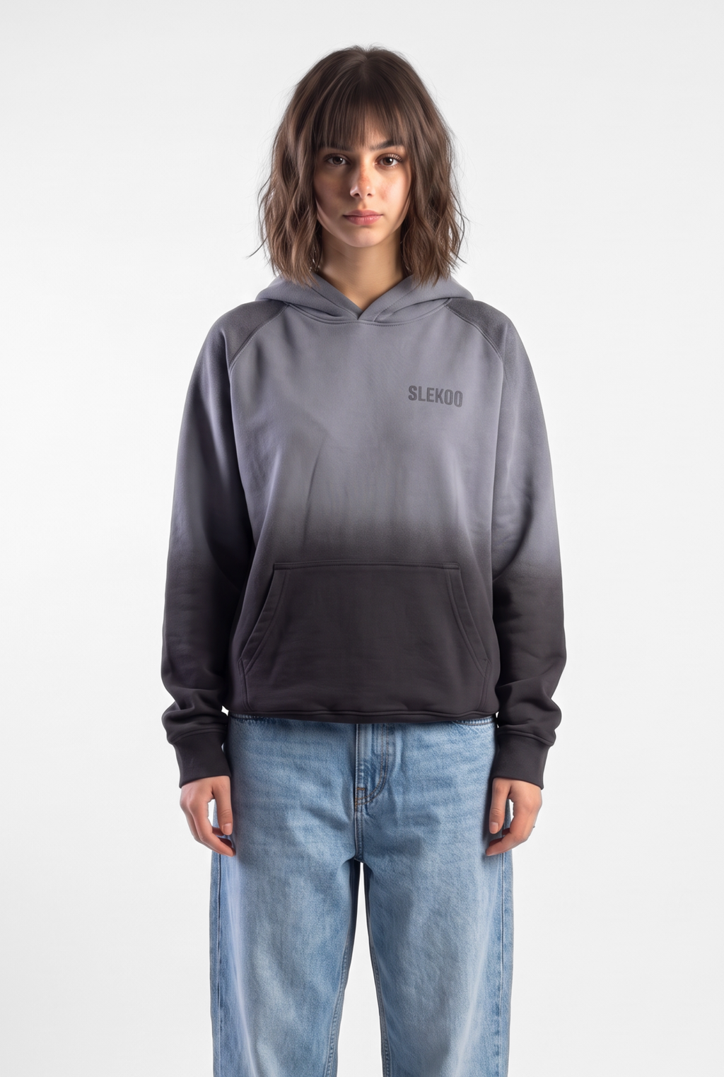 Unisex Faded Washed Oversize Hoodie Dark Gray Edition