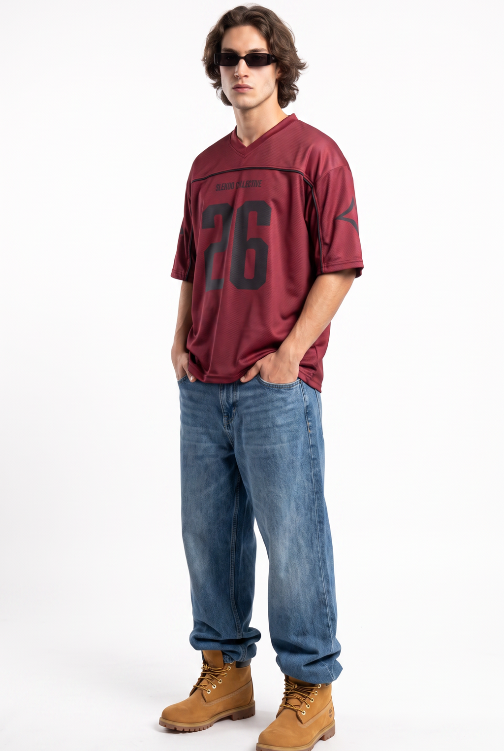 Collective 26 Deep Maroon Oversize Jersey