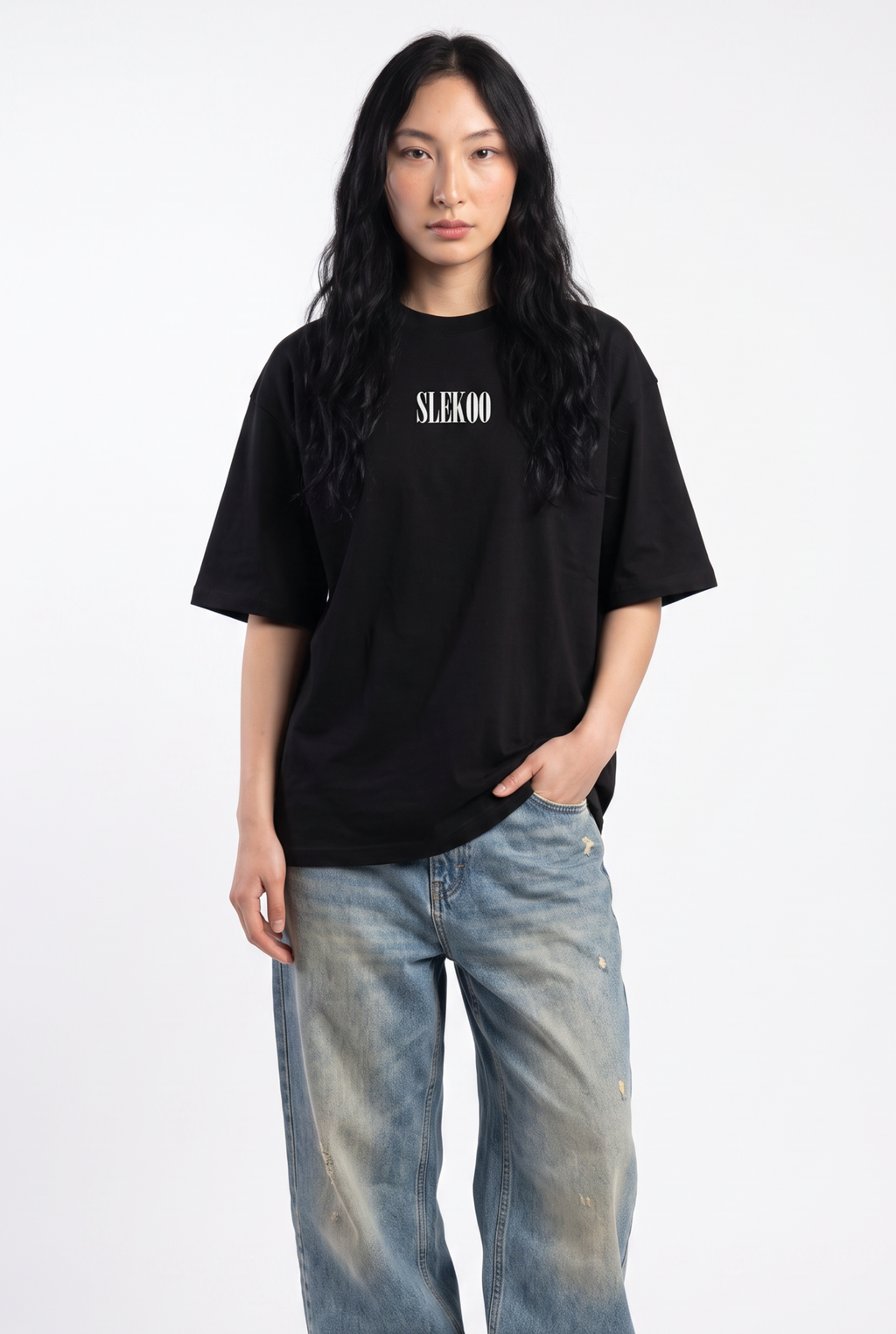 Eagle Black Unisex Oversize T-Shirt