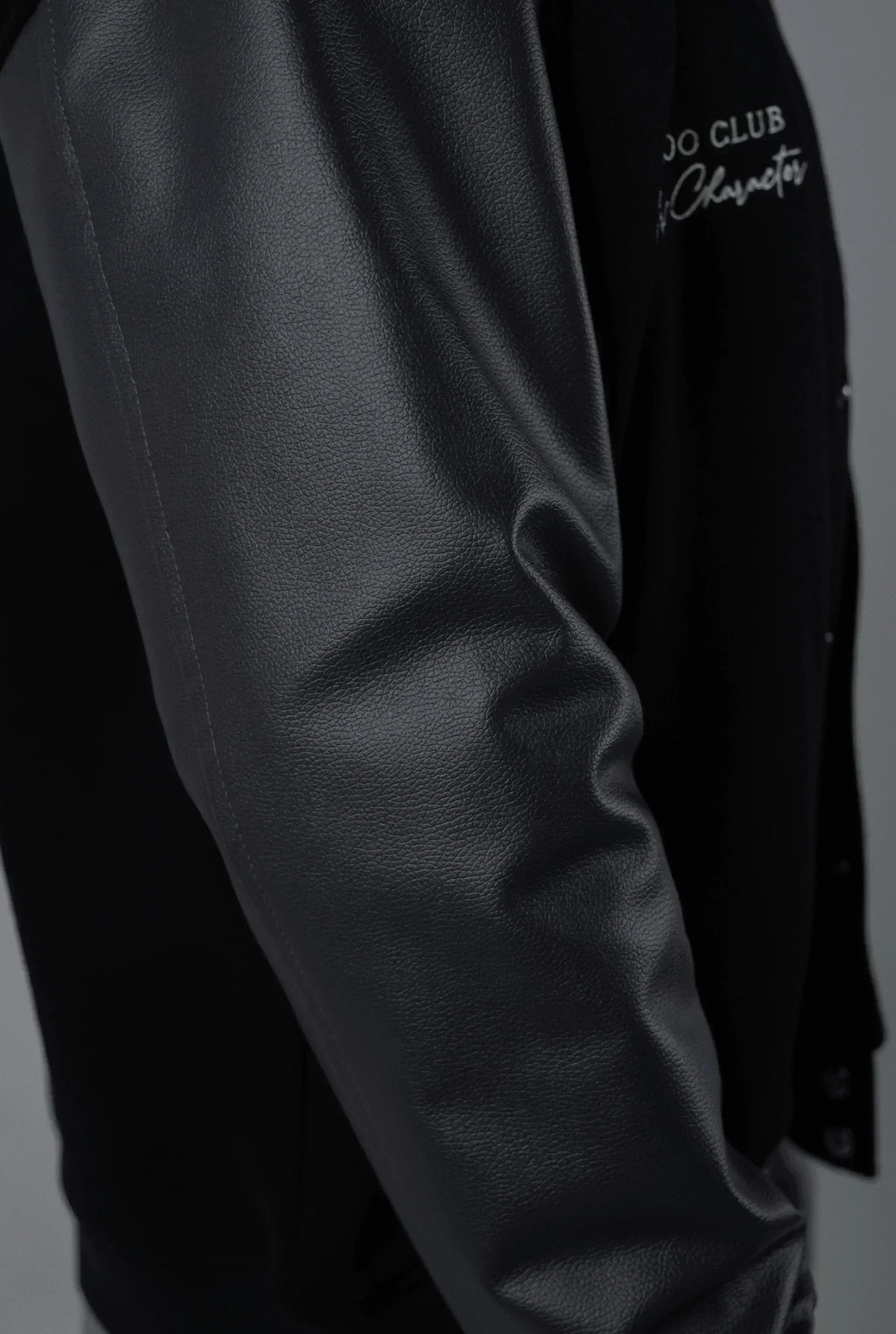 Unisex Slekoo Black Varsity Jacket