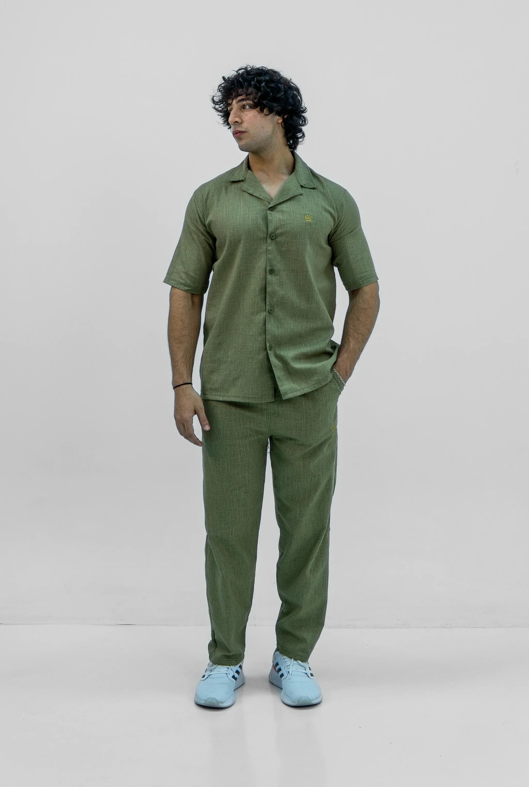 Men S25 Linen Shirt & Pants Set